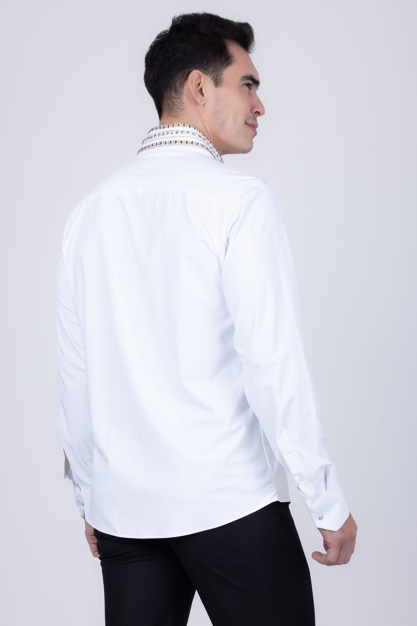 Velcia Rhinestone Long Sleeve Shirt