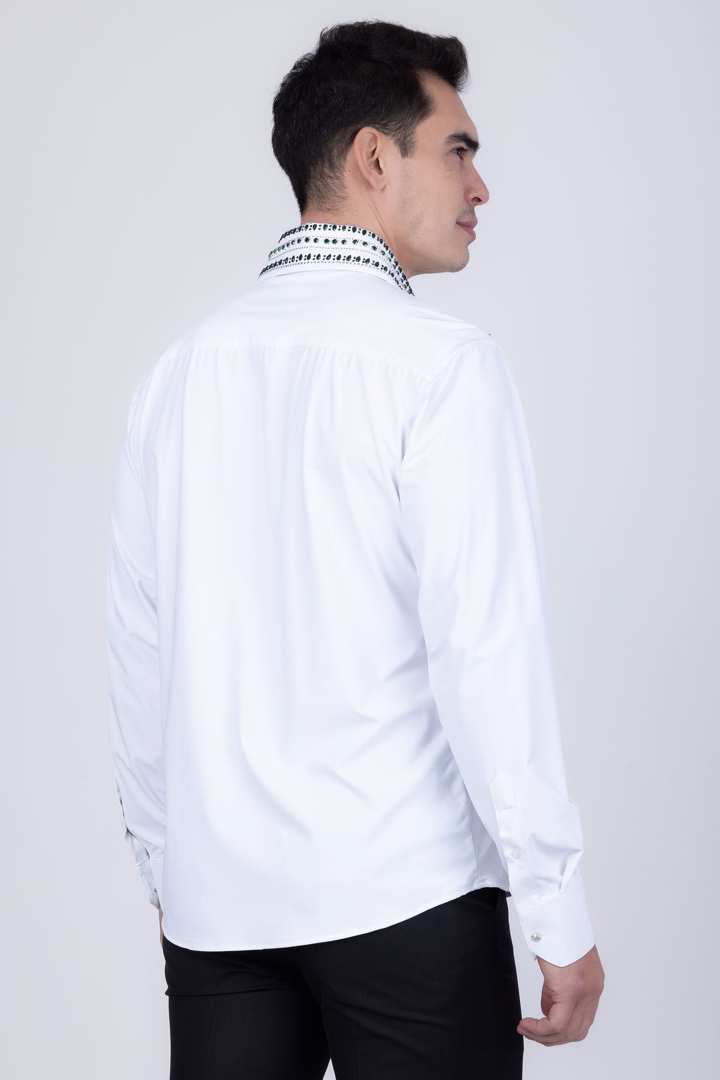 Velcia Rhinestone Long Sleeve Shirt