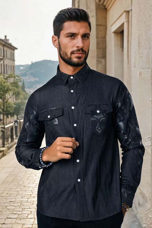 Riyadh Studded Long Sleeve Shirt