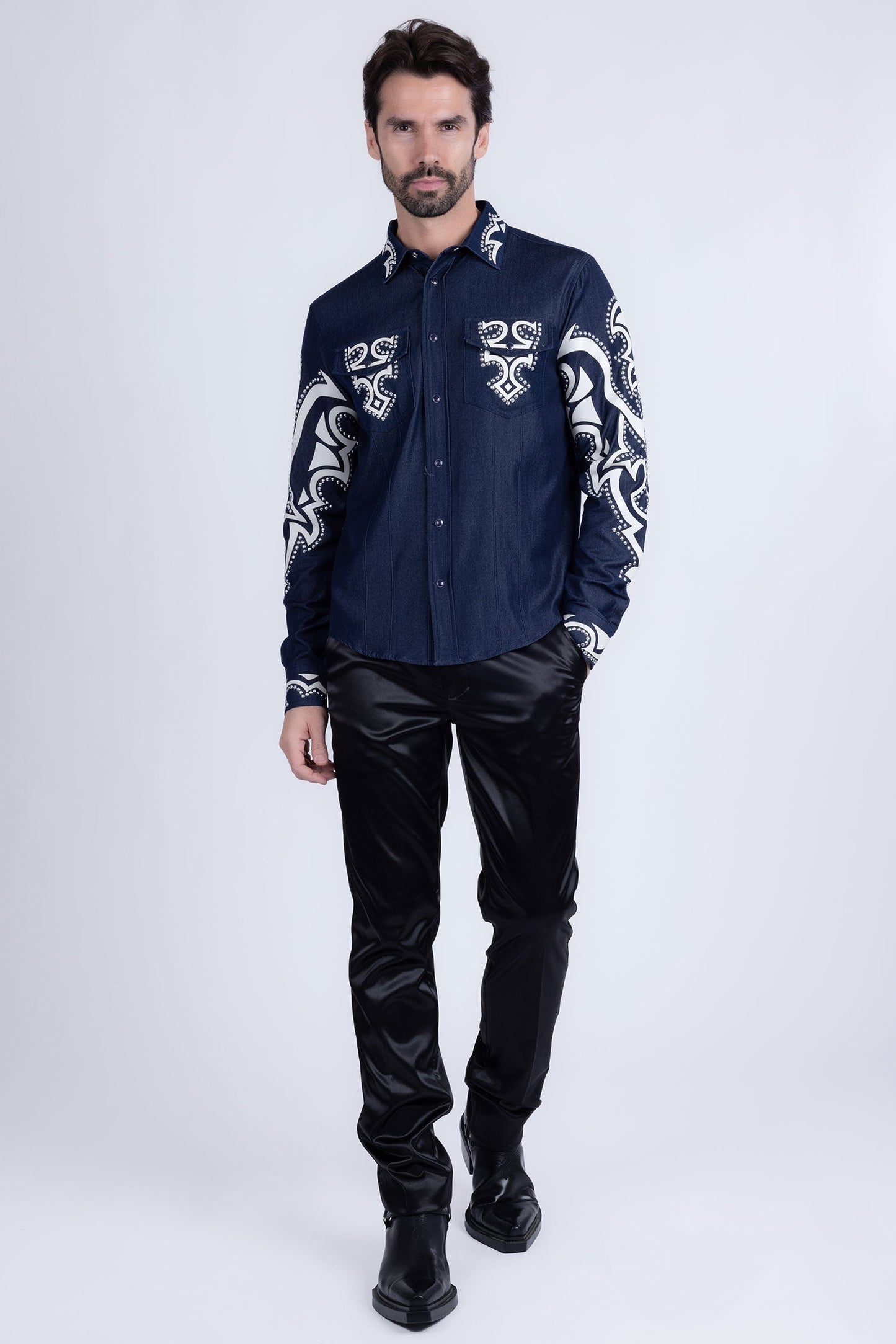 Riyadh Studded Long Sleeve Shirt