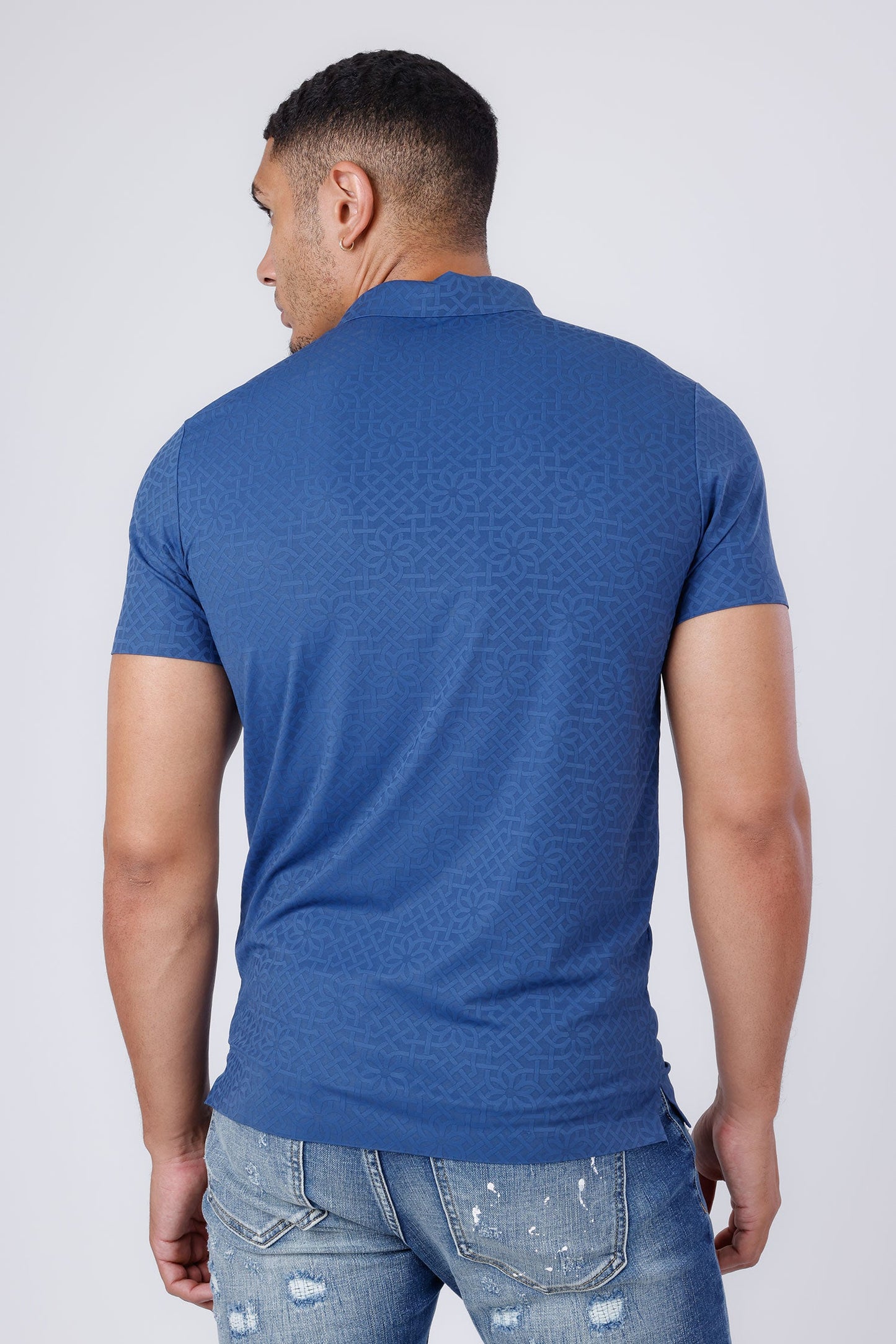 Medina Geometric Polo Shirt