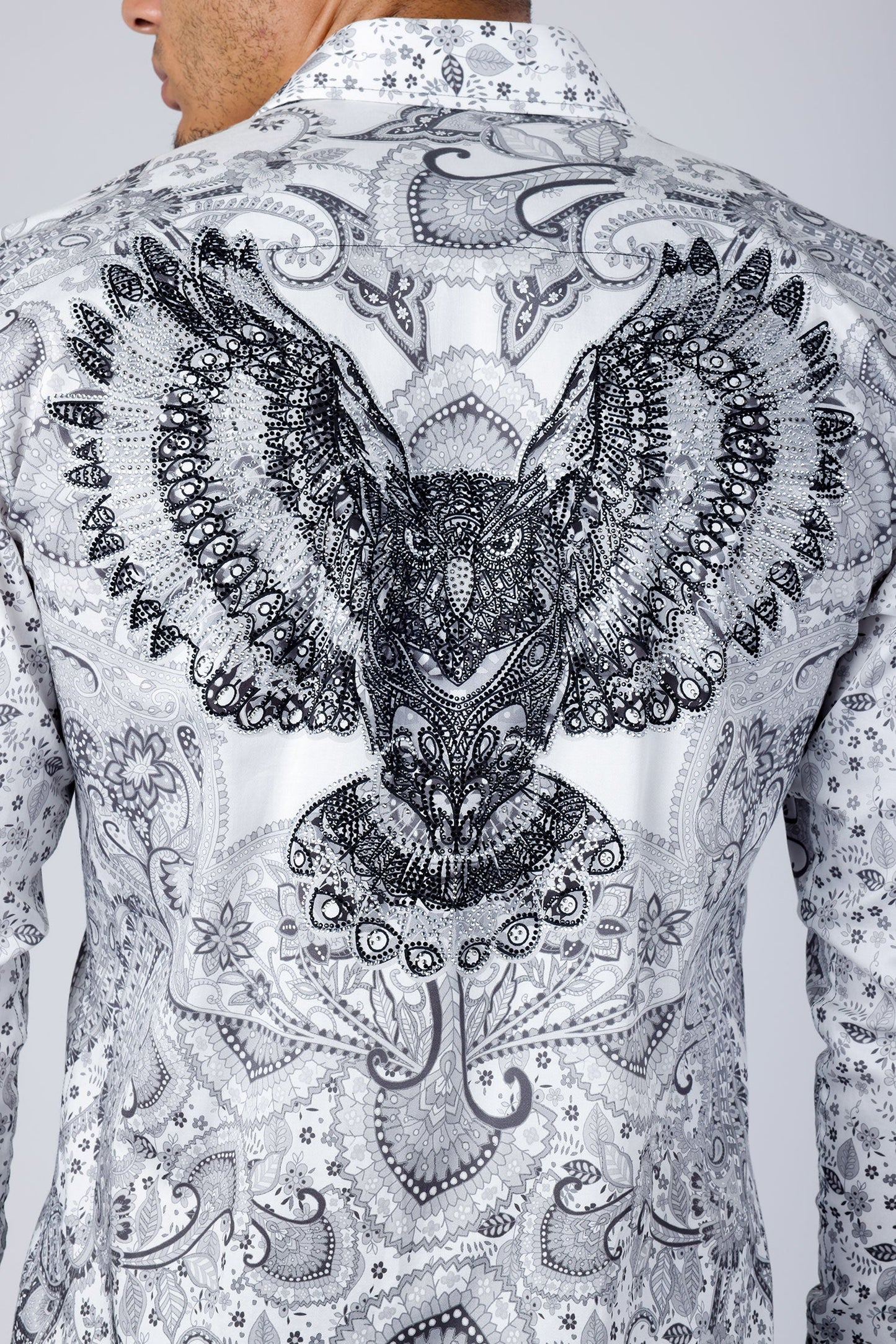 Blushwrap Rhinestone Long Sleeve Shirt