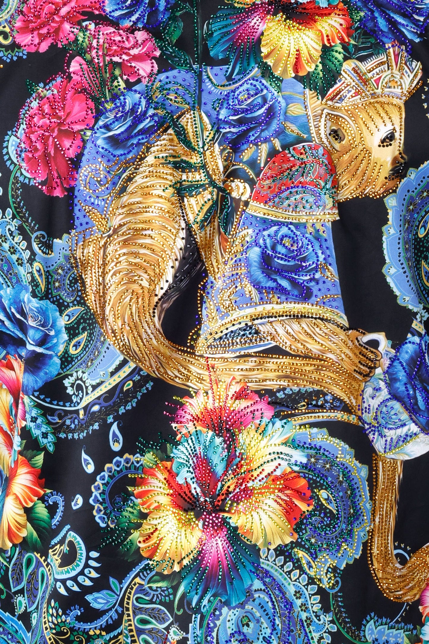 Flickerfad Rhinestone Long Sleeve Shirt