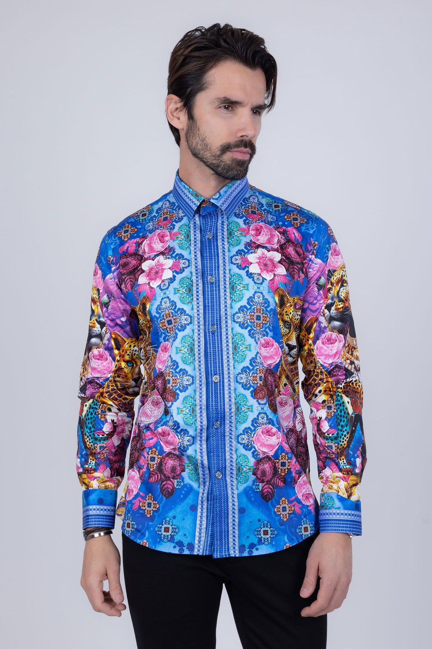 Glowgaiter Rhinestone Long Sleeve Shirt