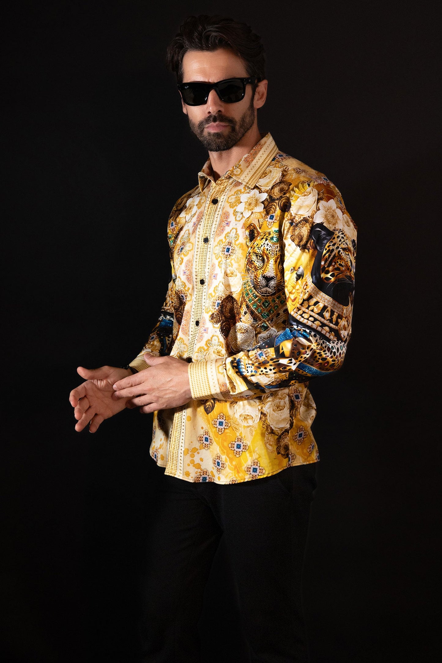 Glowgaiter Rhinestone Long Sleeve Shirt