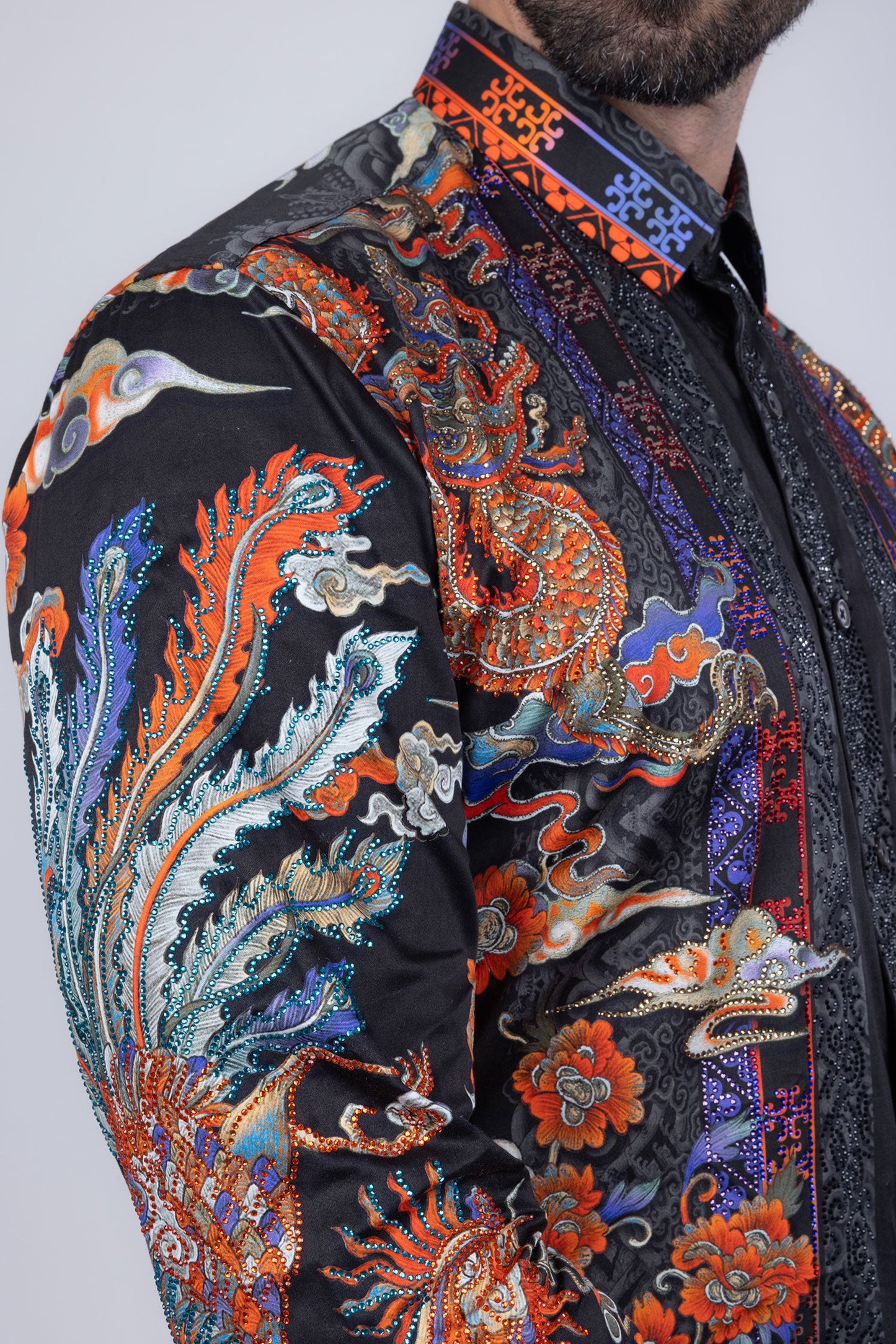 Flitstitch Rhinestone Long Sleeve Shirt