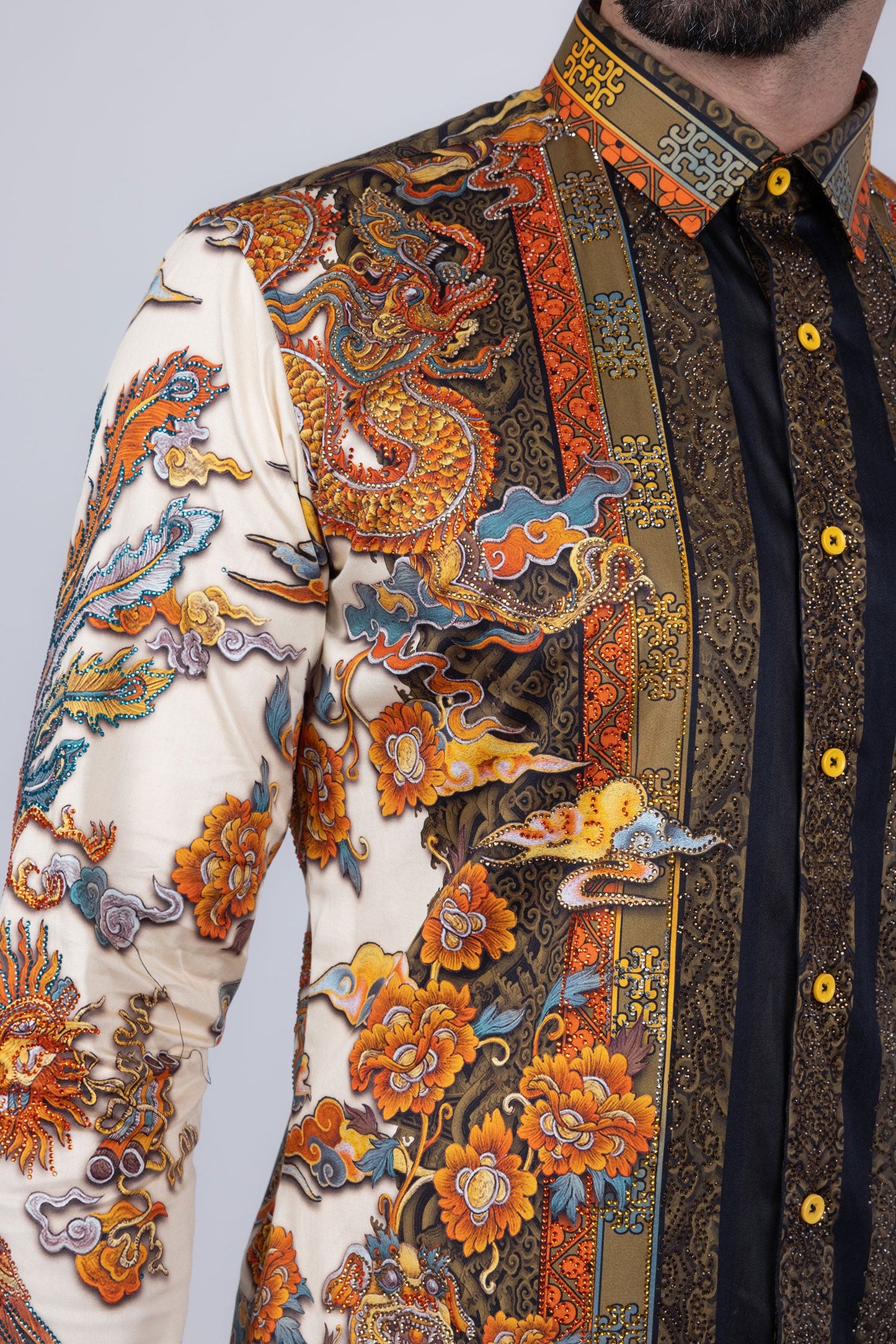 Flitstitch Rhinestone Long Sleeve Shirt