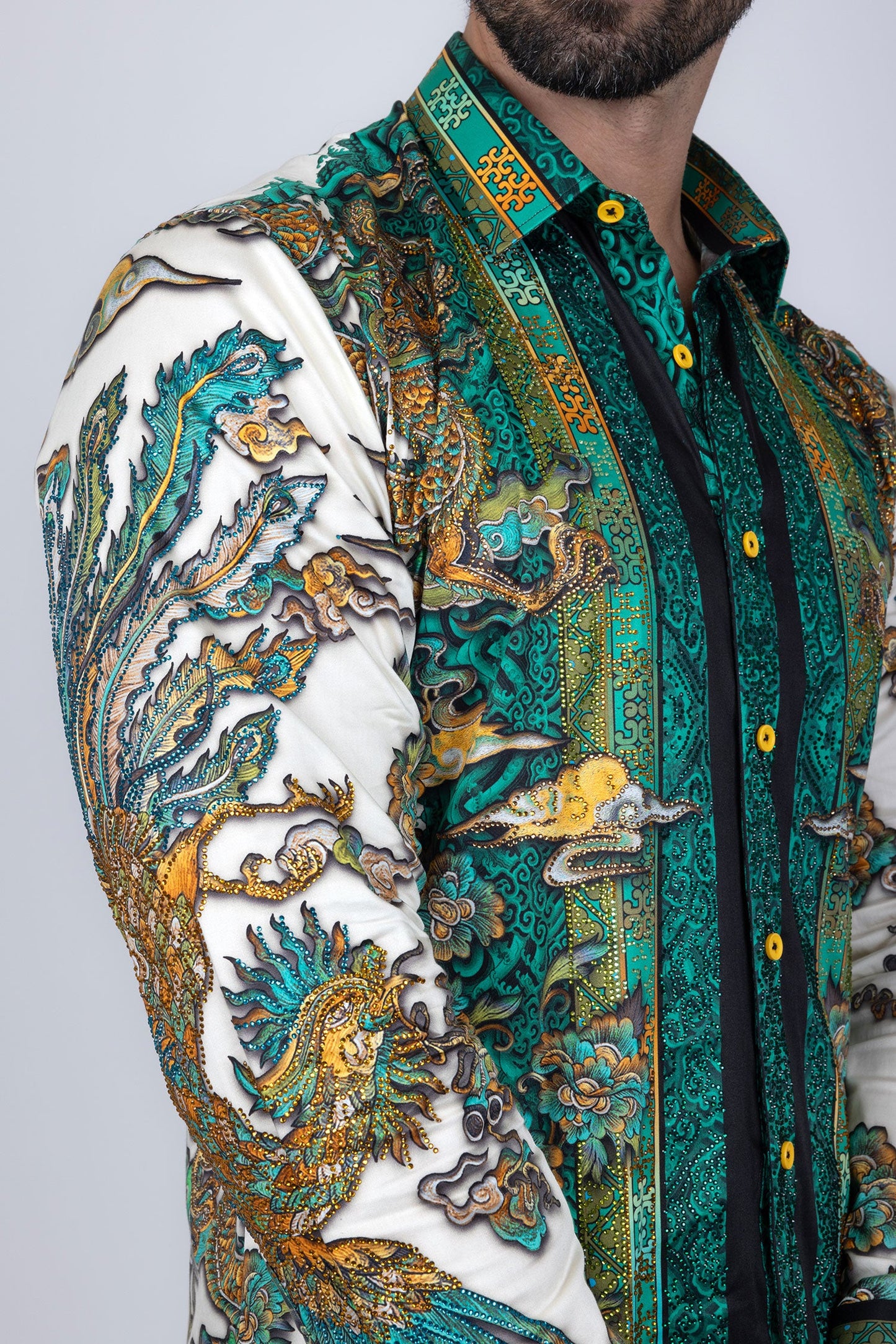 Flitstitch Rhinestone Long Sleeve Shirt