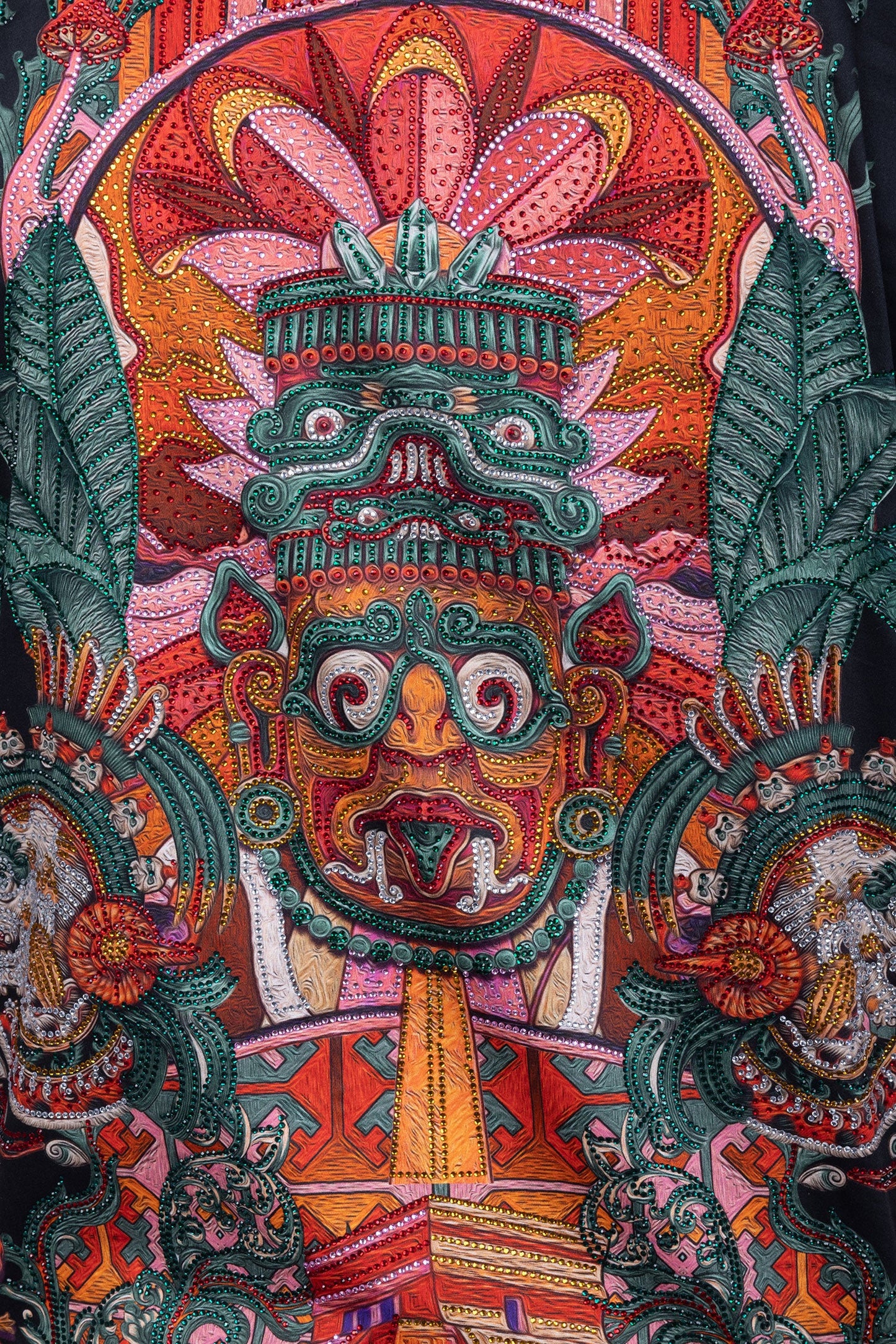 Flickerkilt Rhinestone Long Sleeve Shirt