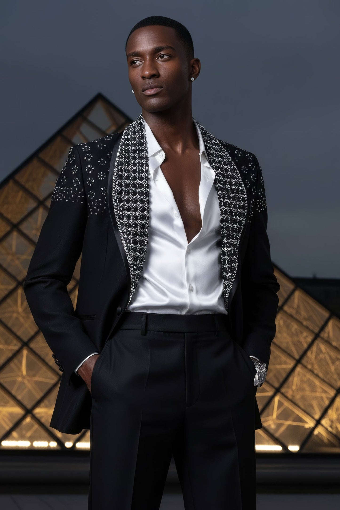 Trelix Rhinestone Blazer