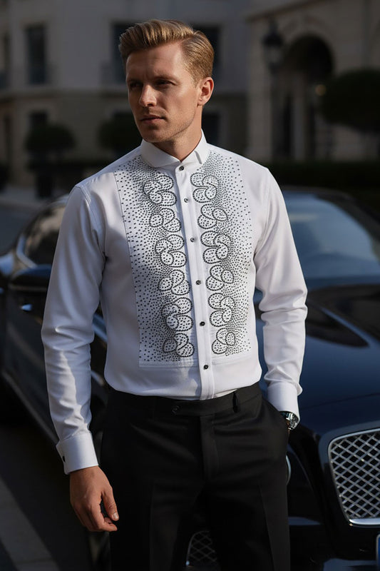 Symmetrical Tracing Long Sleeve Shirt