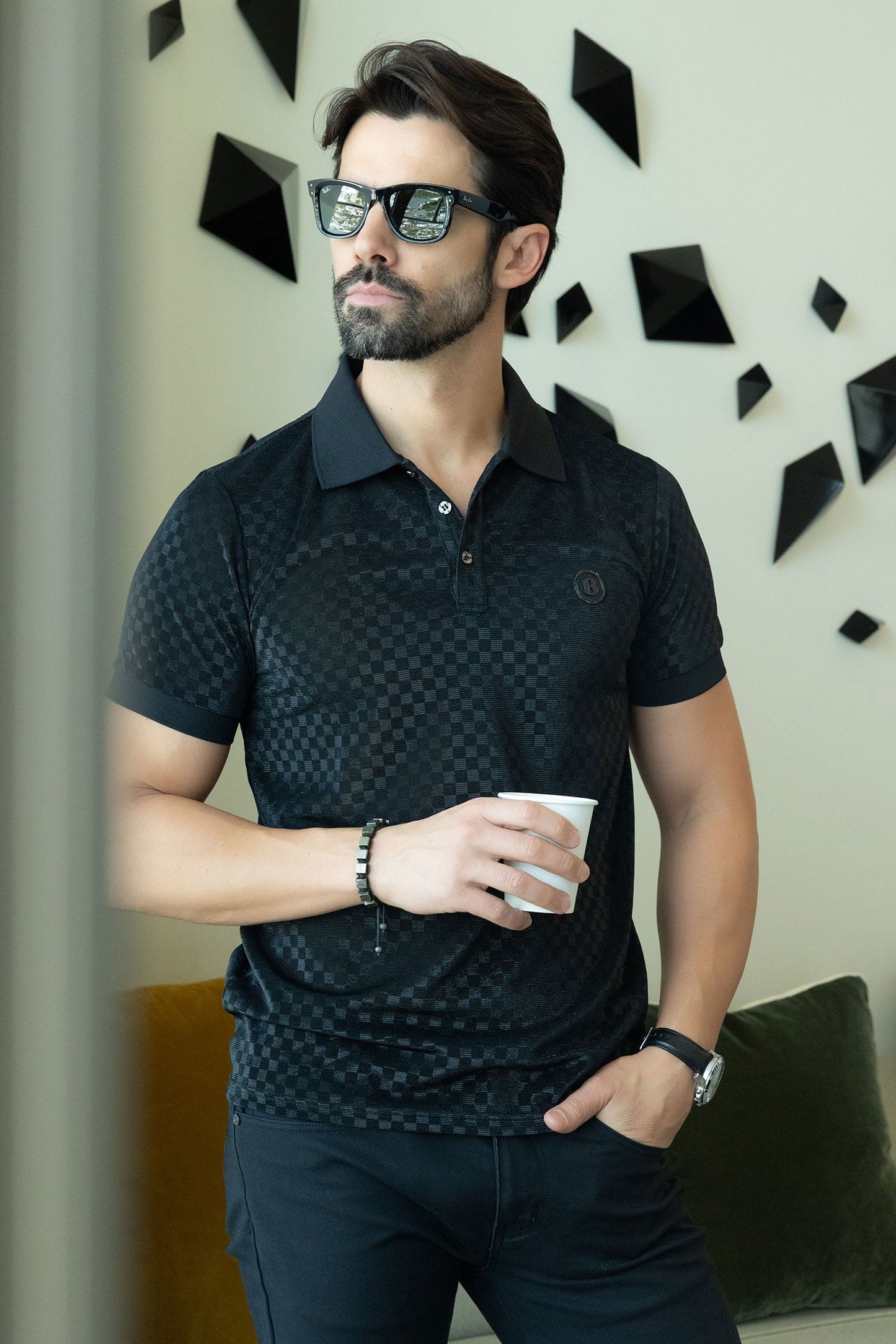 Hanoi Checkered Polo Shirt