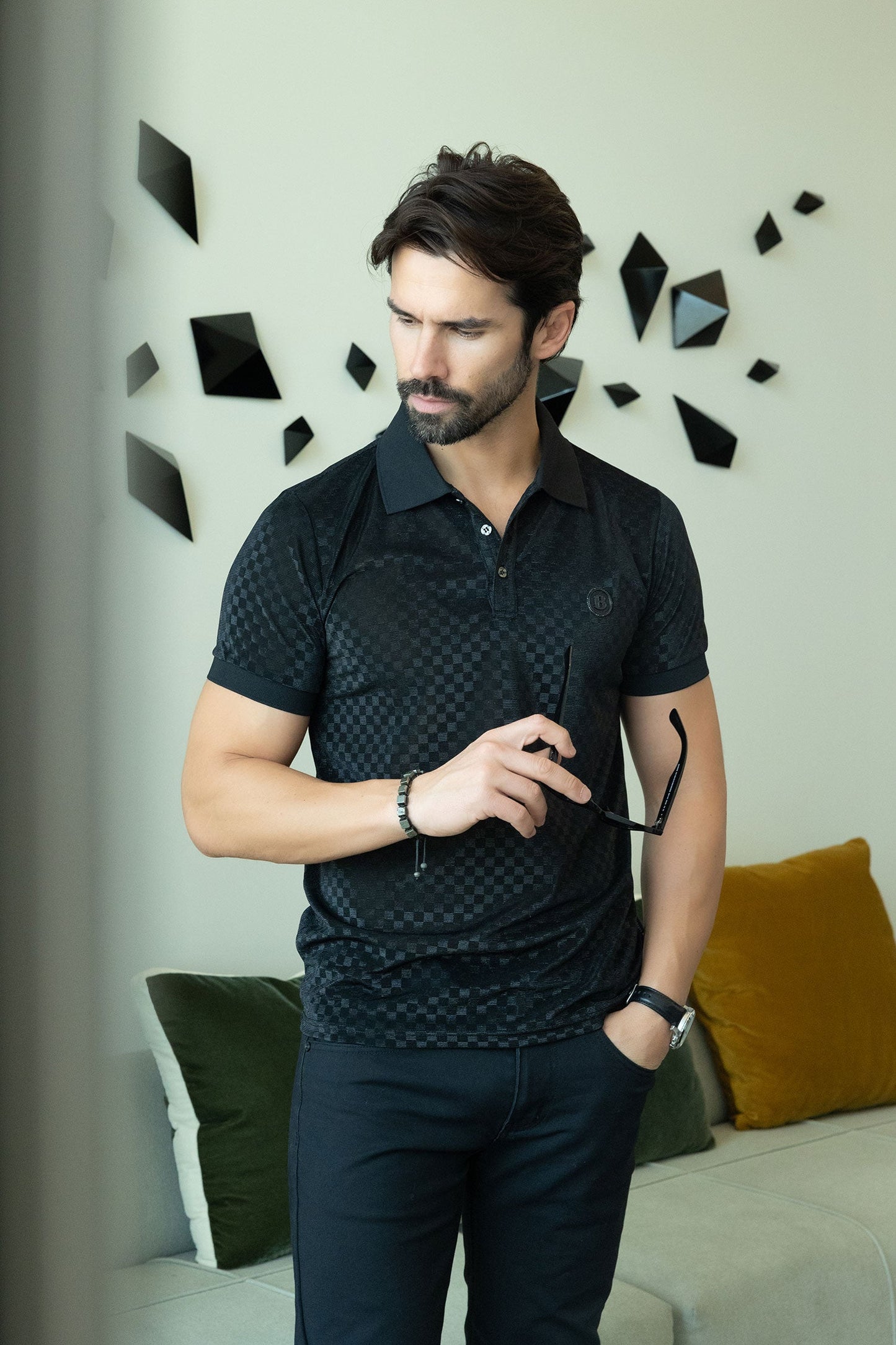 Hanoi Checkered Polo Shirt