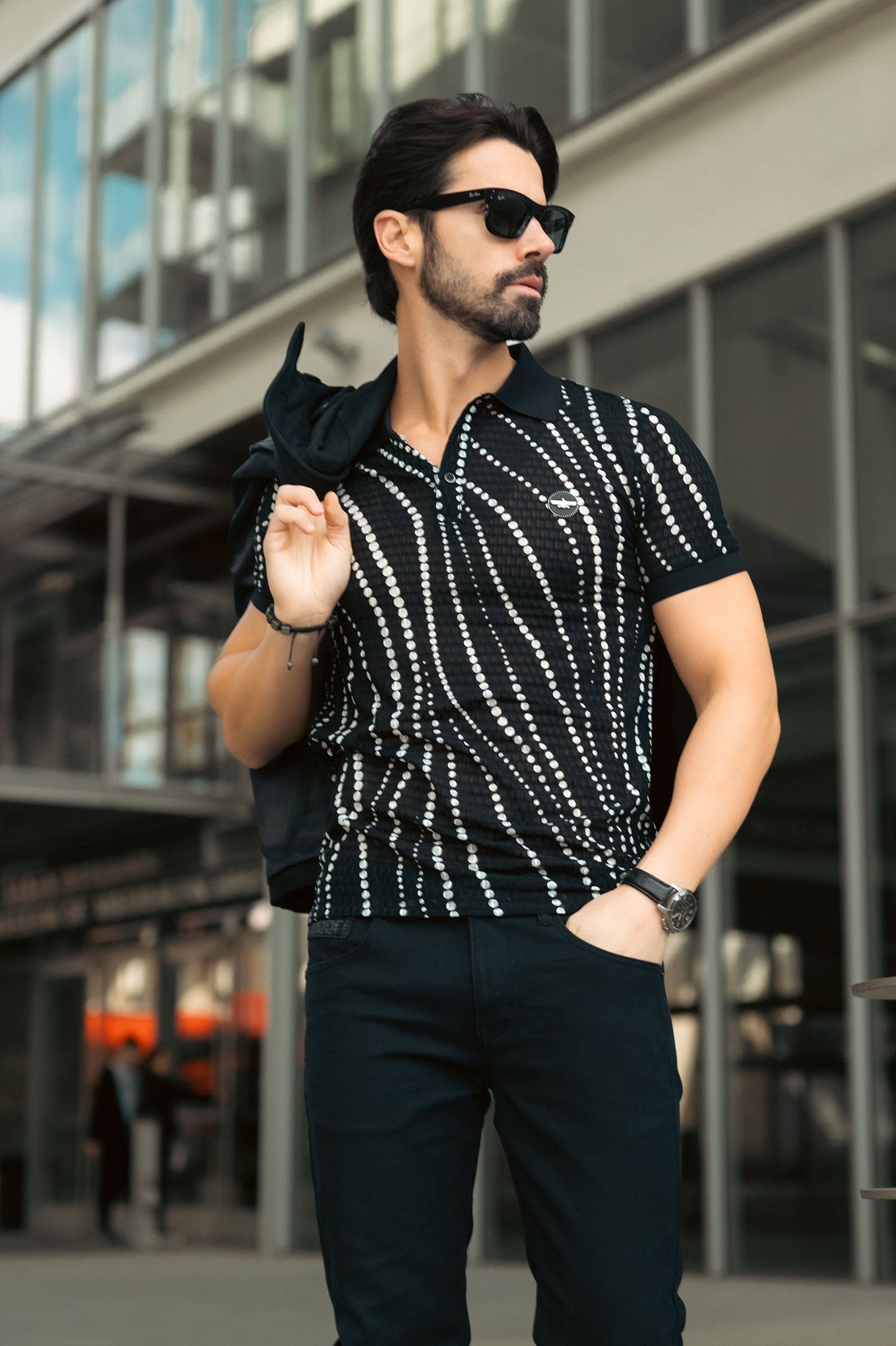 Lisbon Polka Dots Polo Shirt