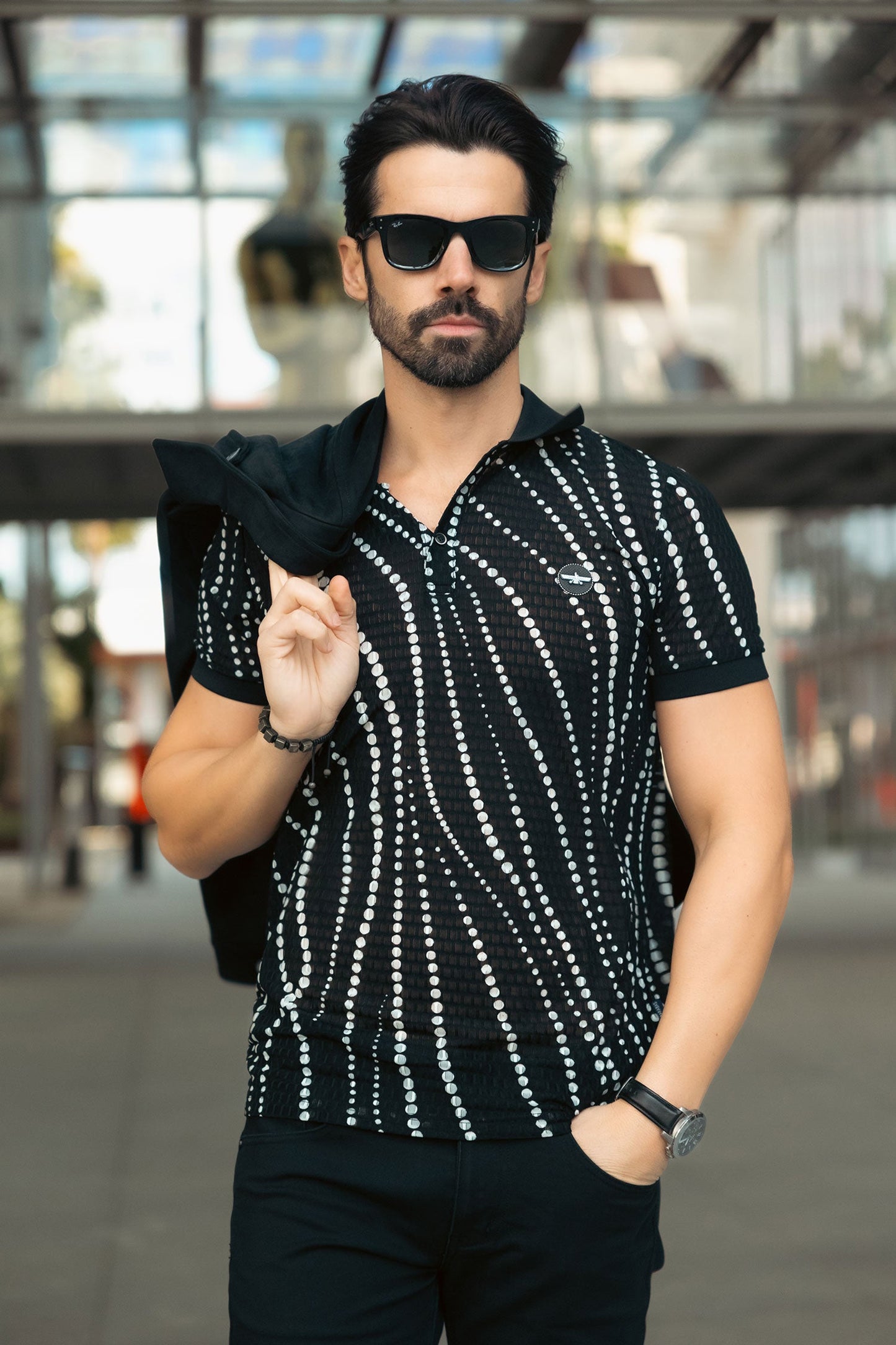 Lisbon Polka Dots Polo Shirt