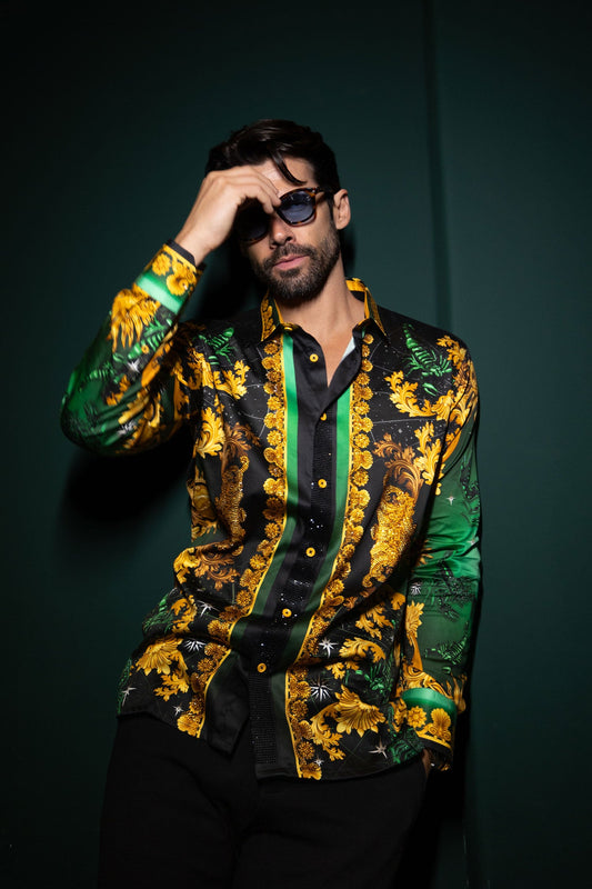 Cogent Approach Rhinestone Long Sleeve Shirt