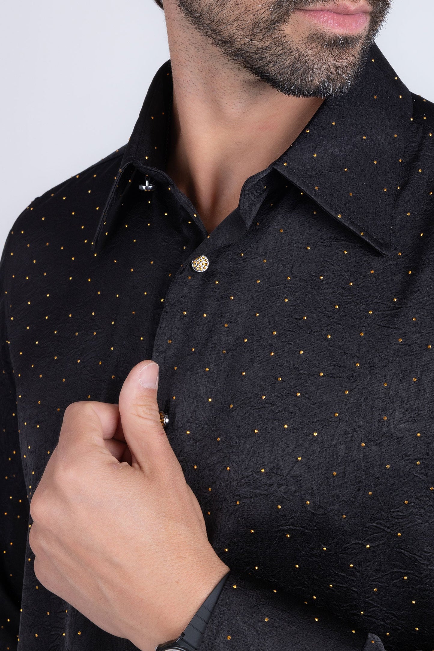 Cana Rhinestones Long Sleeve Shirt
