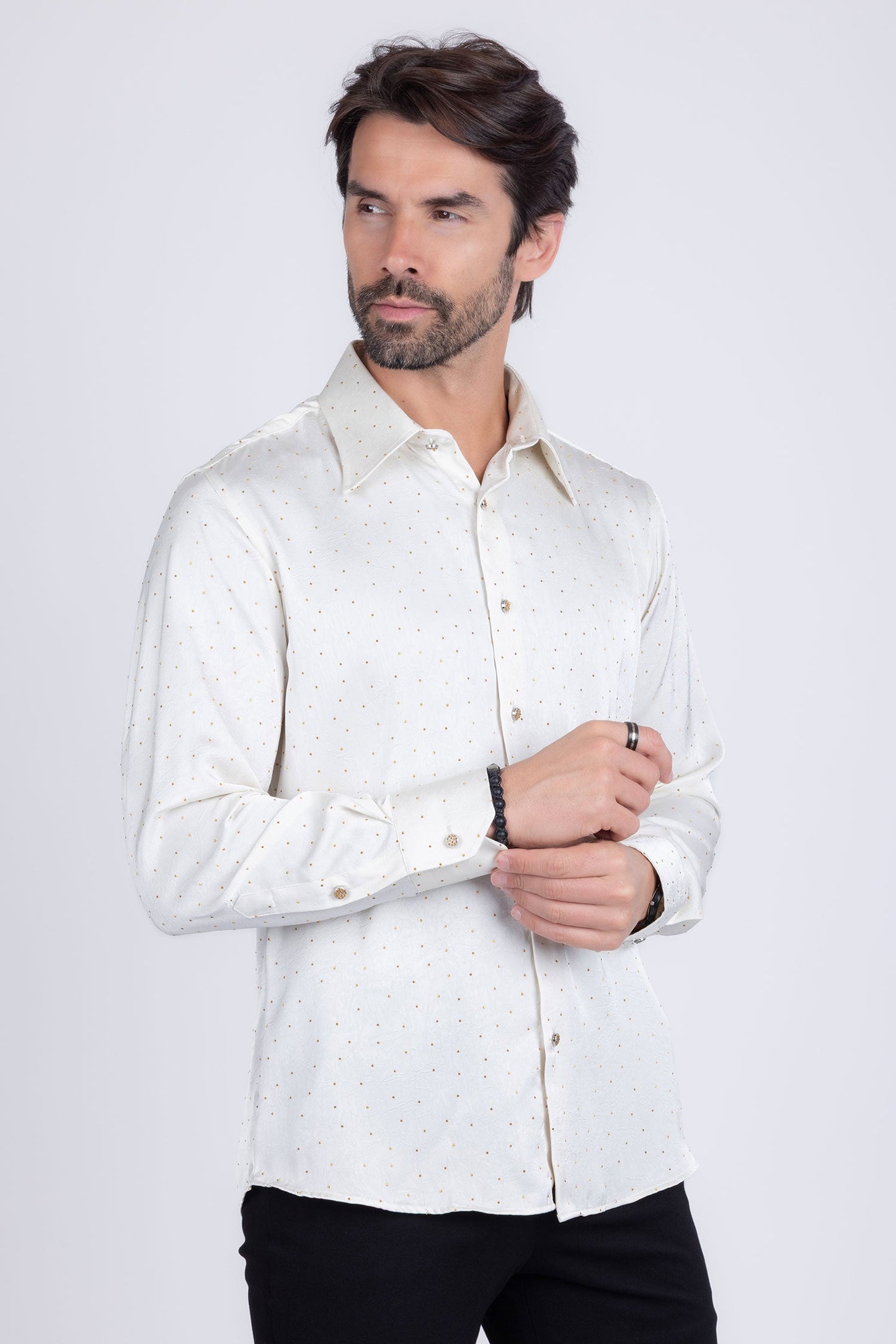 Cana Rhinestones Long Sleeve Shirt