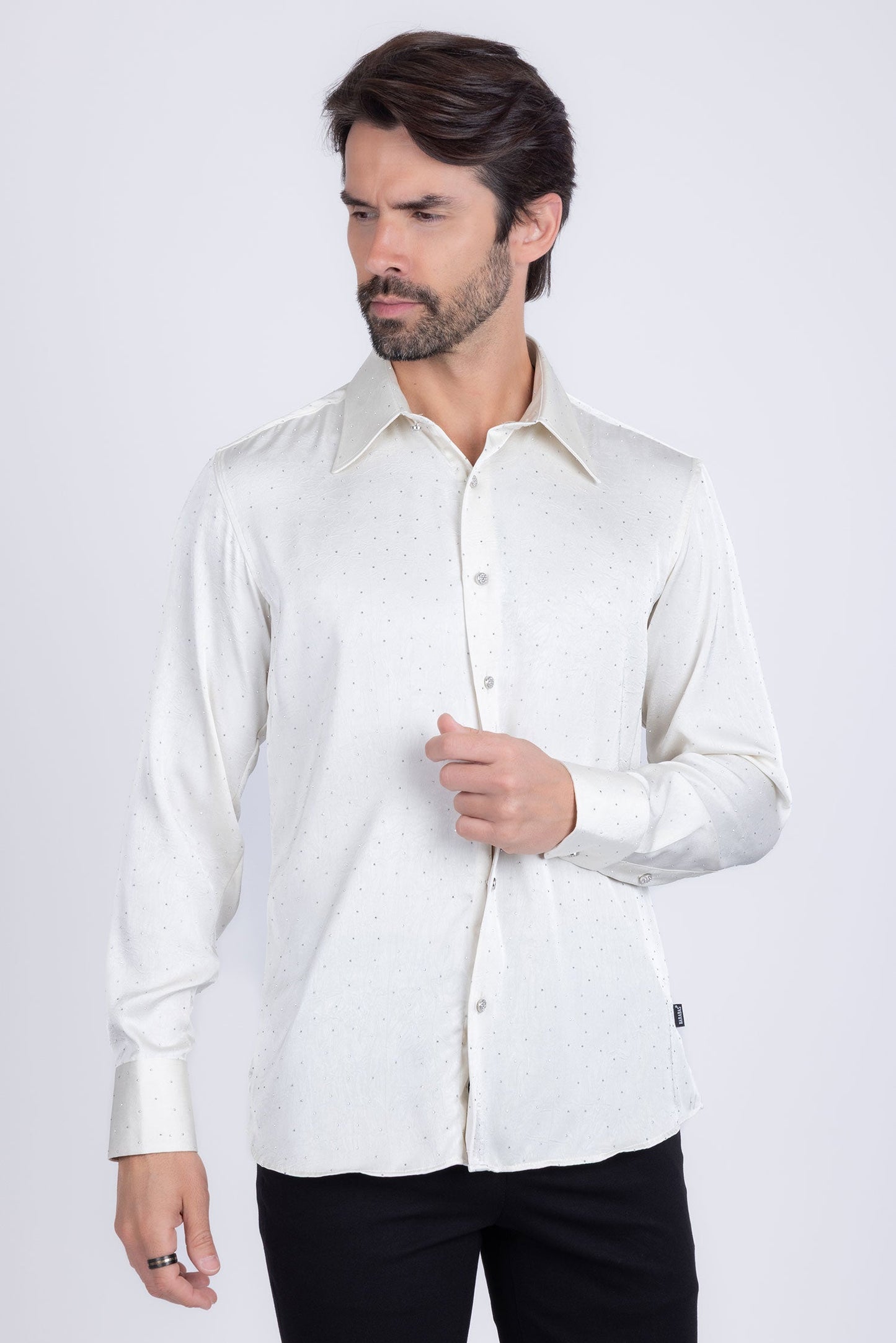 Cana Rhinestones Long Sleeve Shirt