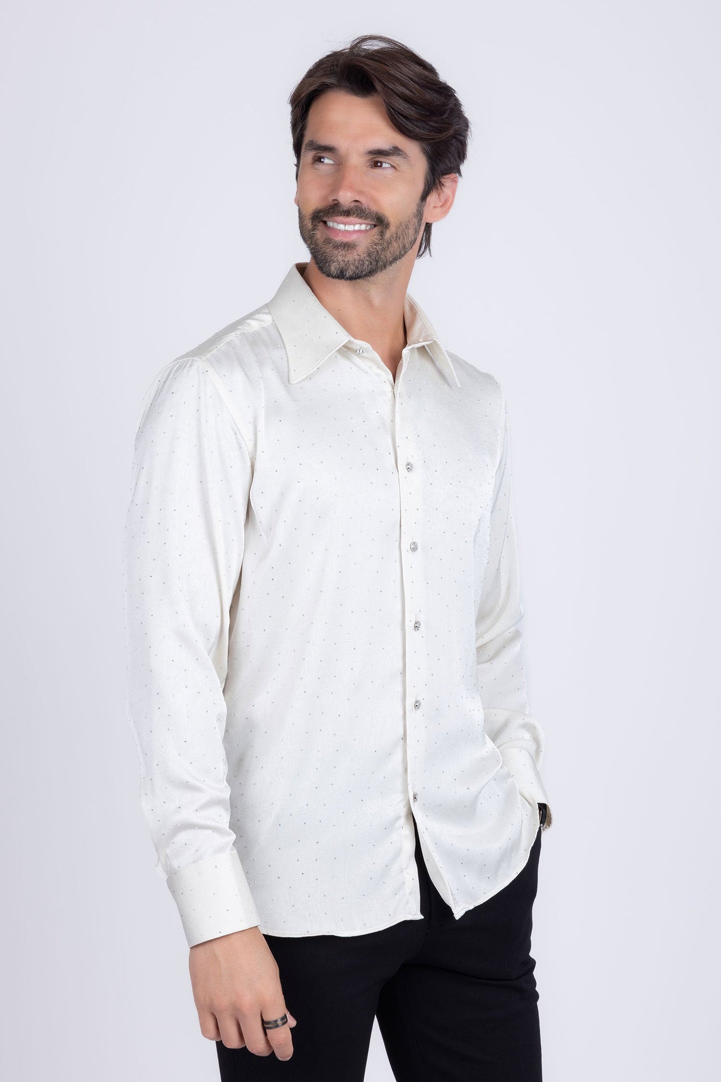 Cana Rhinestones Long Sleeve Shirt