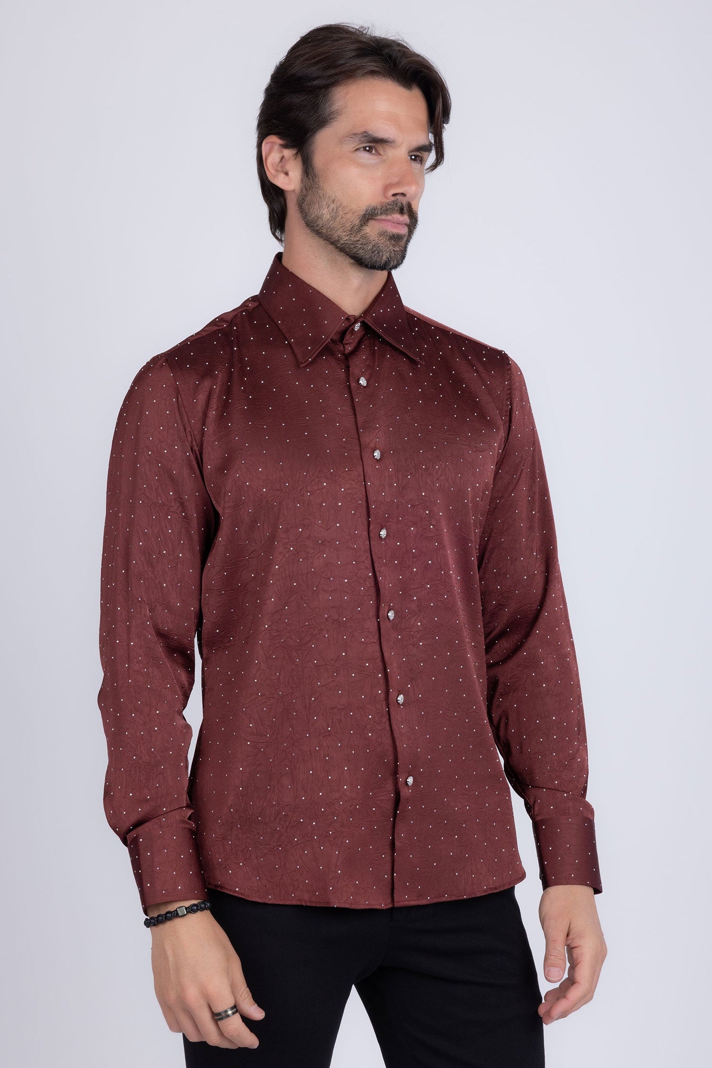 Cana Rhinestones Long Sleeve Shirt