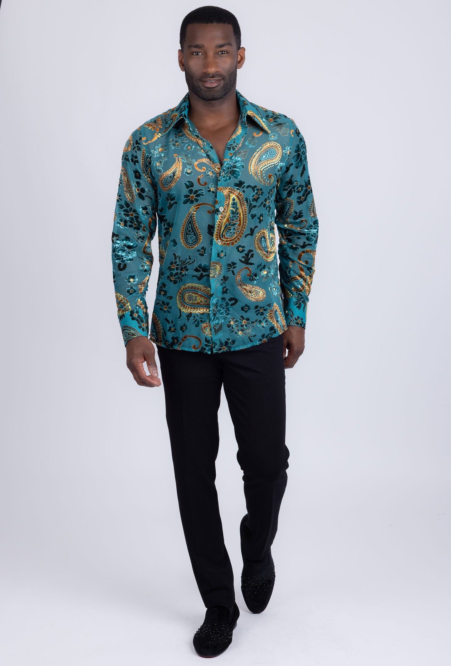 Bund Paisley Long Sleeve Shirt
