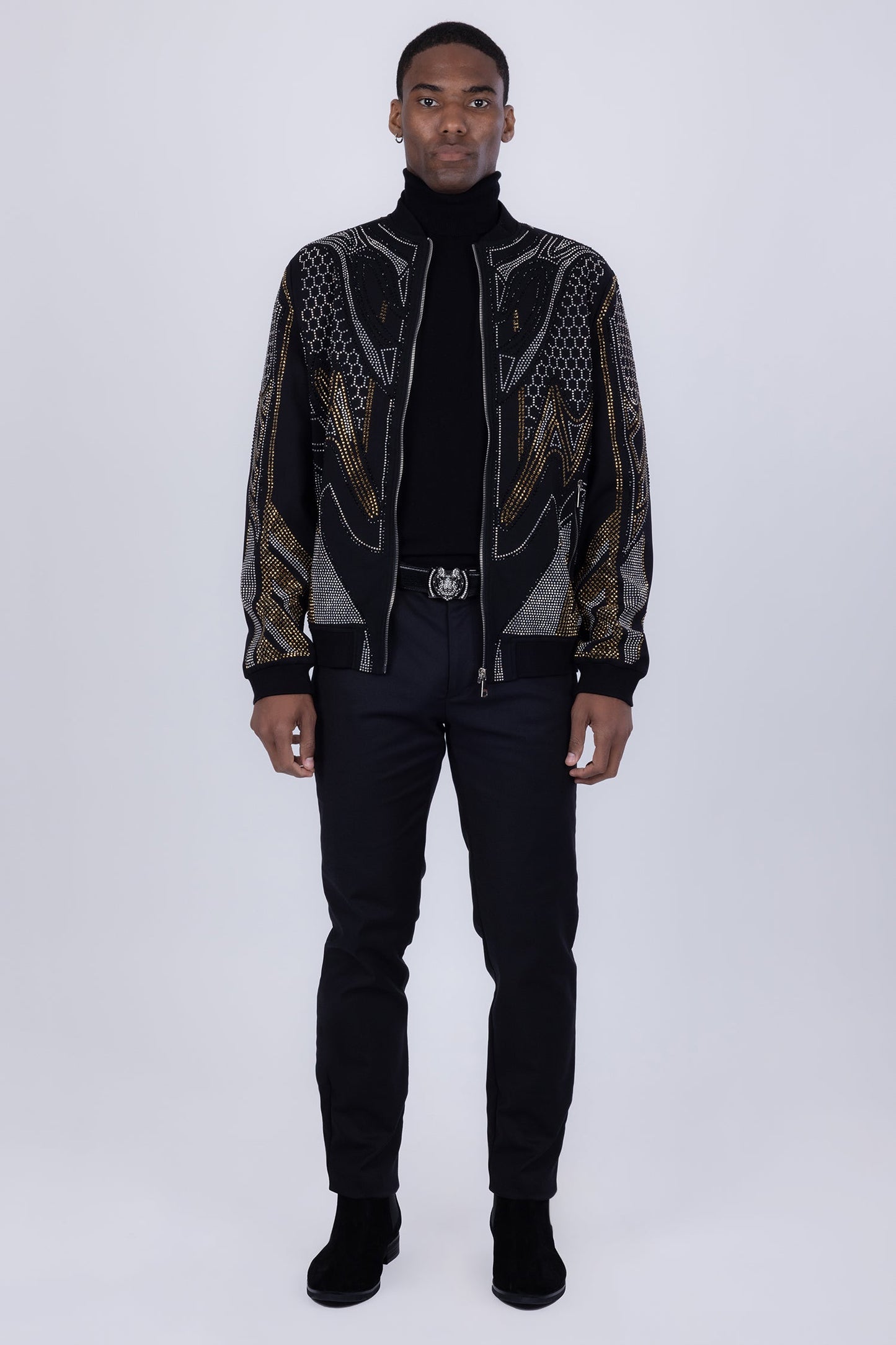 Osaka Rhinestone Bomber Jacket