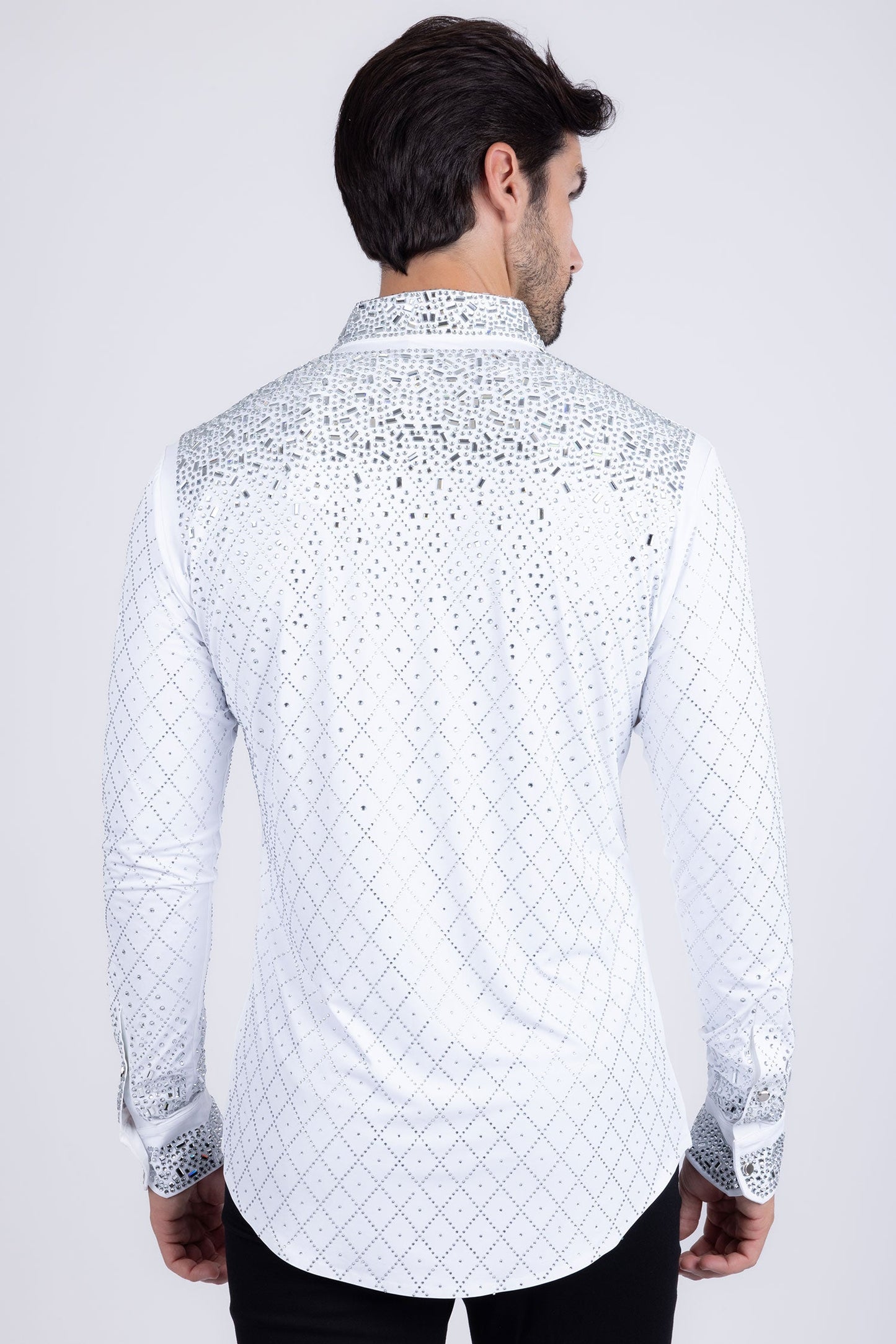 Trivon Rhinestone Long Sleeve Shirt