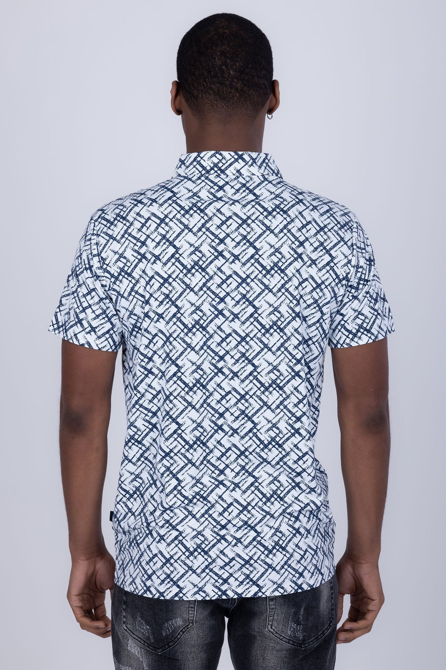 Unter Geometric Polo Shirt