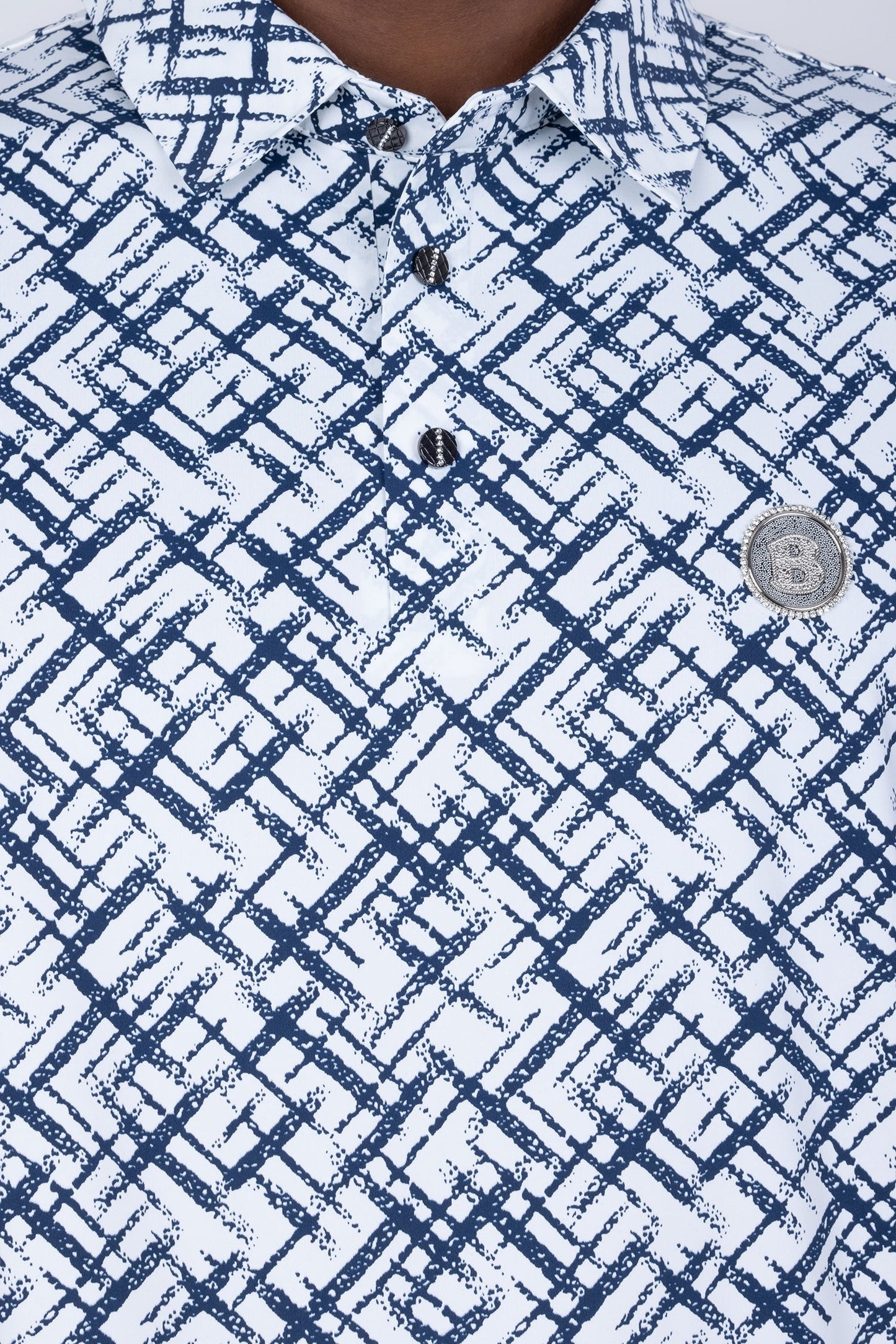 Unter Geometric Polo Shirt