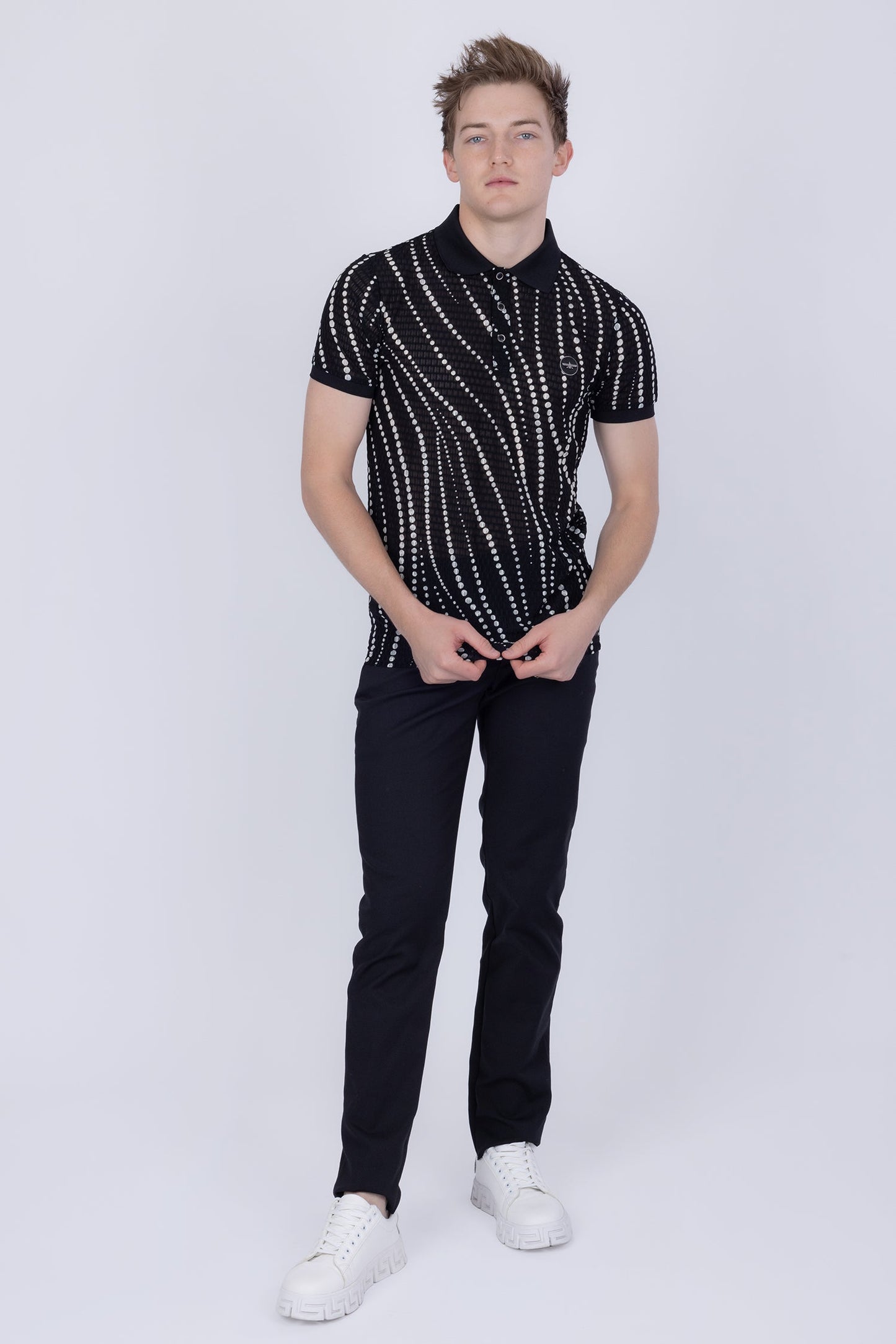 Lisbon Polka Dots Polo Shirt