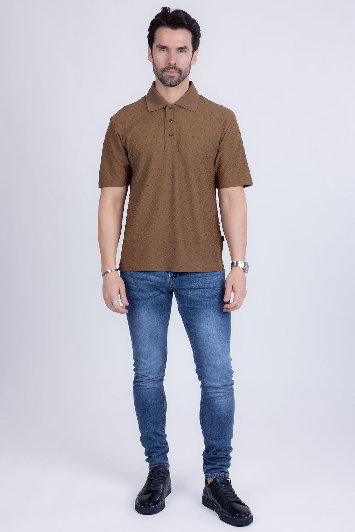 Sydney Geometric Polo Shirt
