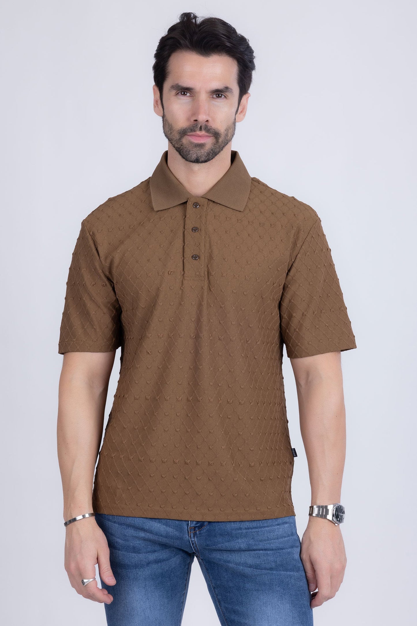 Sydney Geometric Polo Shirt