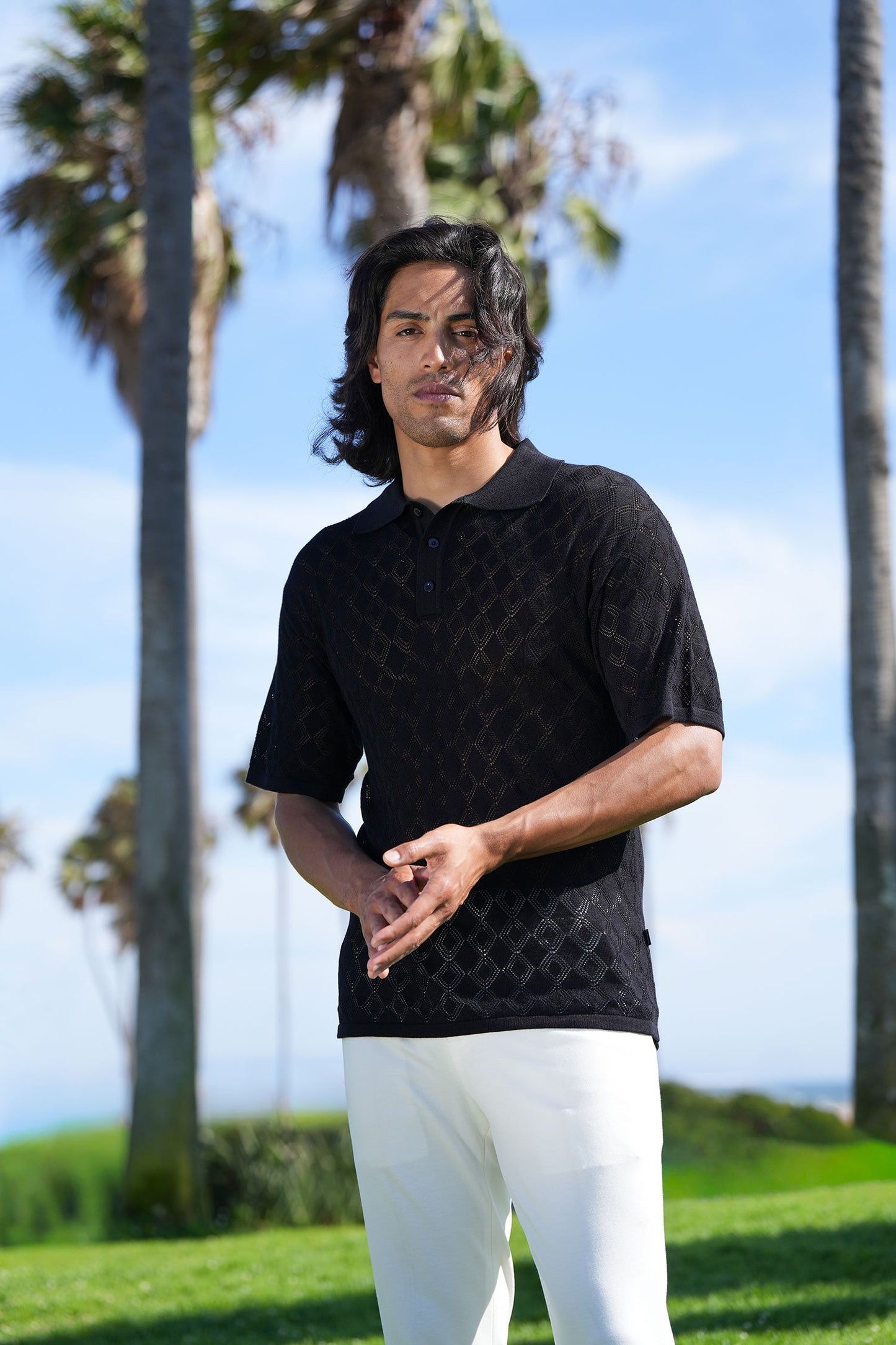 Lagos Geometric Polo Shirt