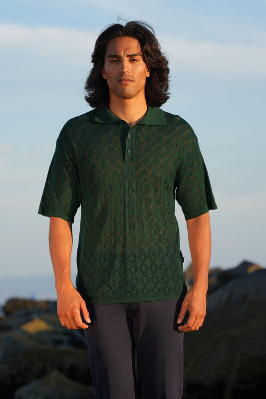 Lagos Geometric Polo Shirt