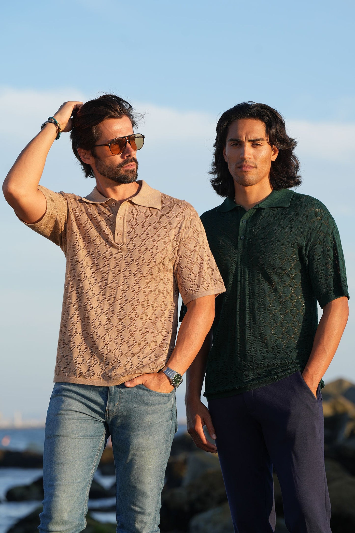 Lagos Geometric Polo Shirt