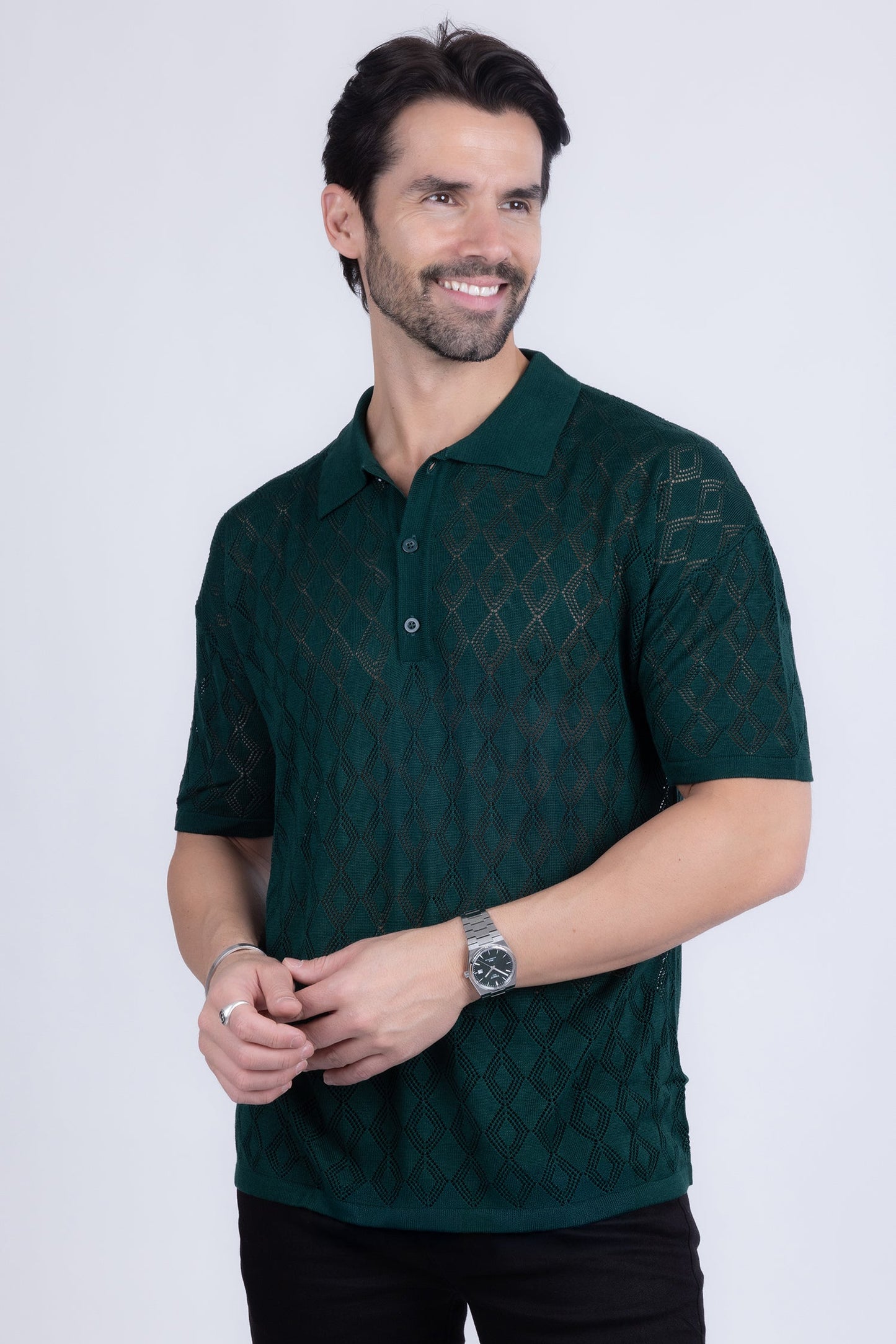 Lagos Geometric Polo Shirt