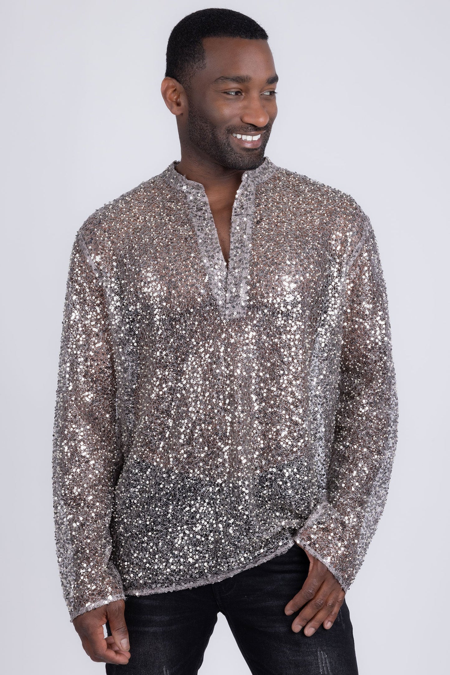 Chella Sequin Long Sleeve Shirt