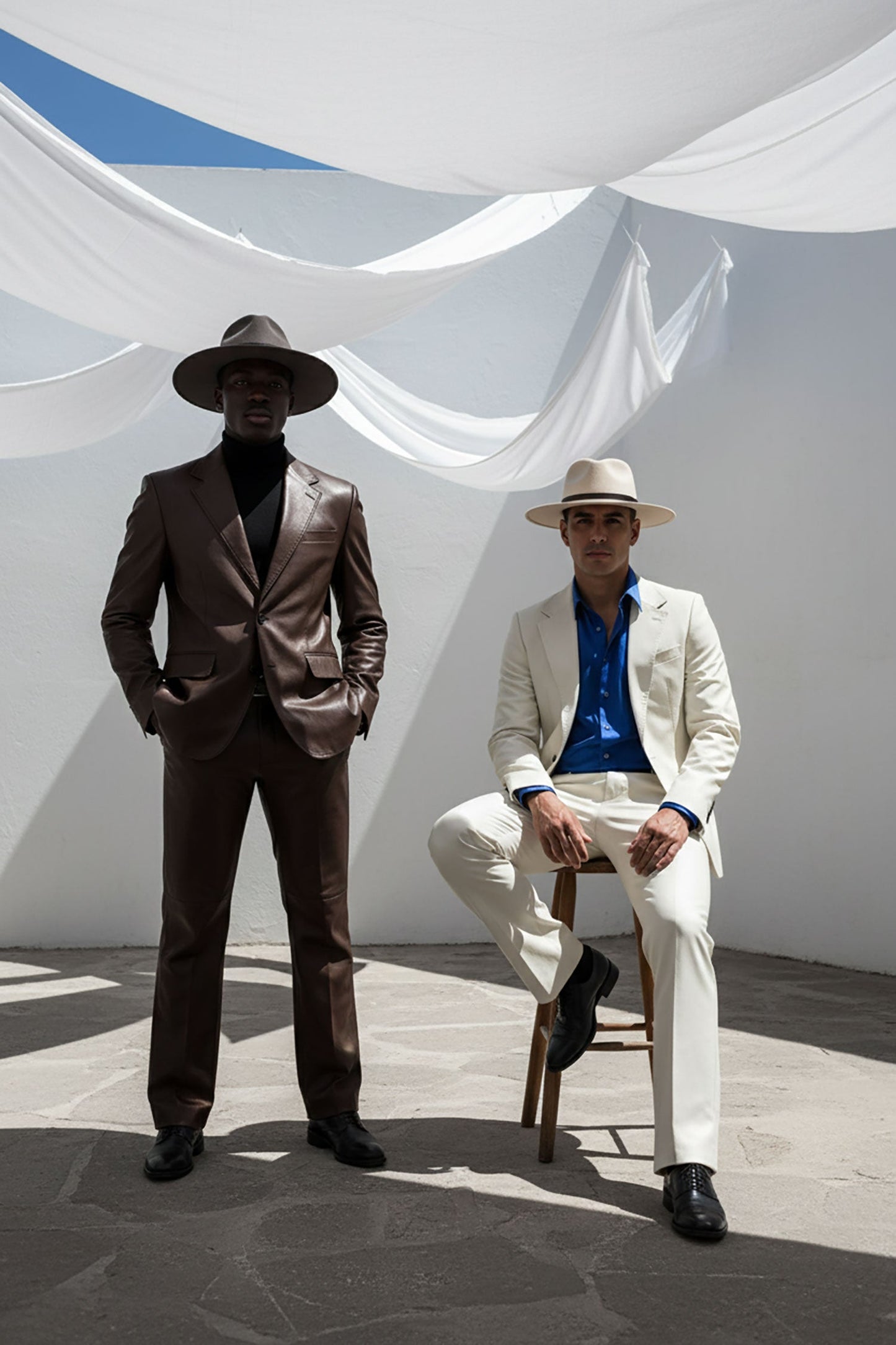 Dalian Faux Leather Suit