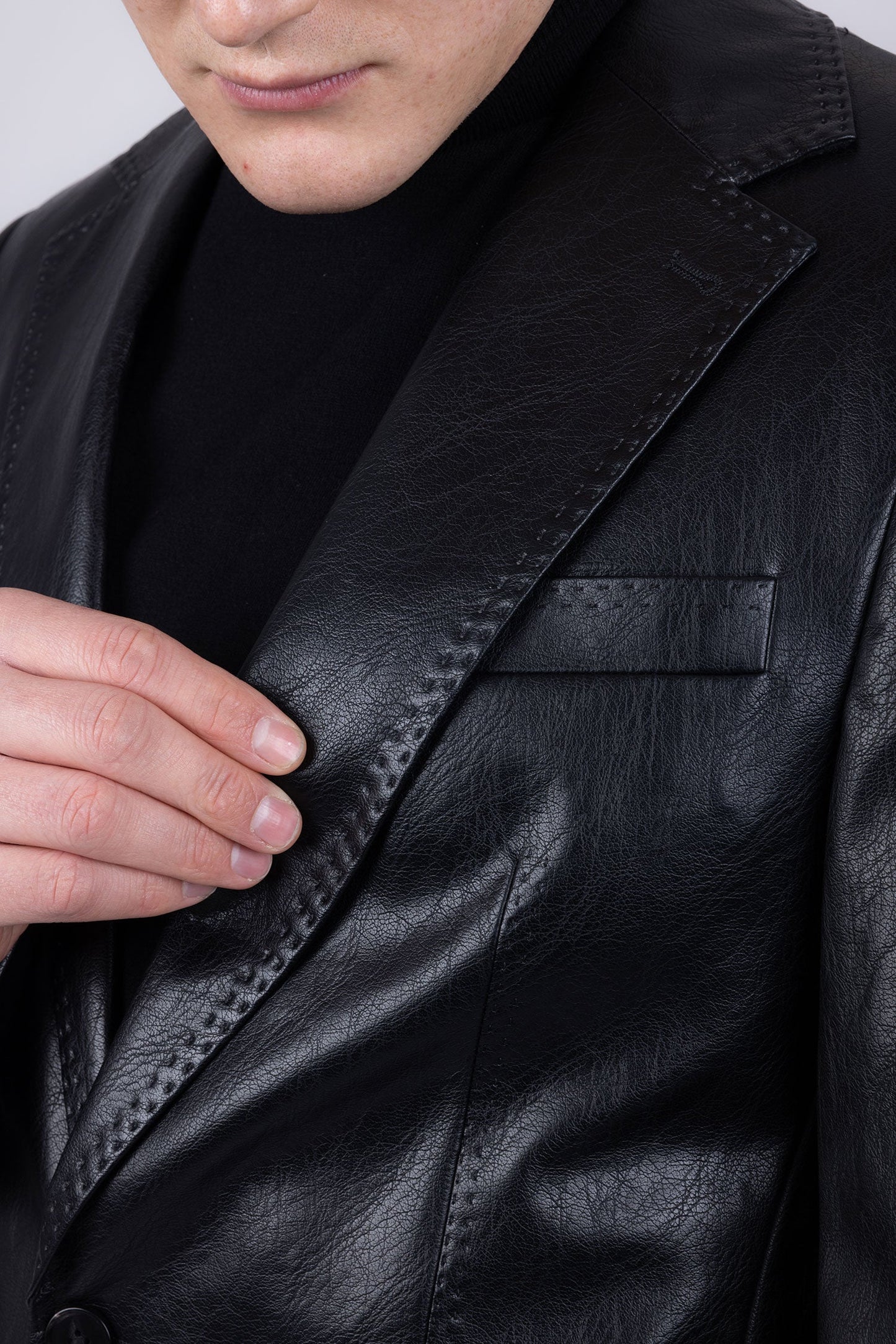 Dalian Faux Leather Suit