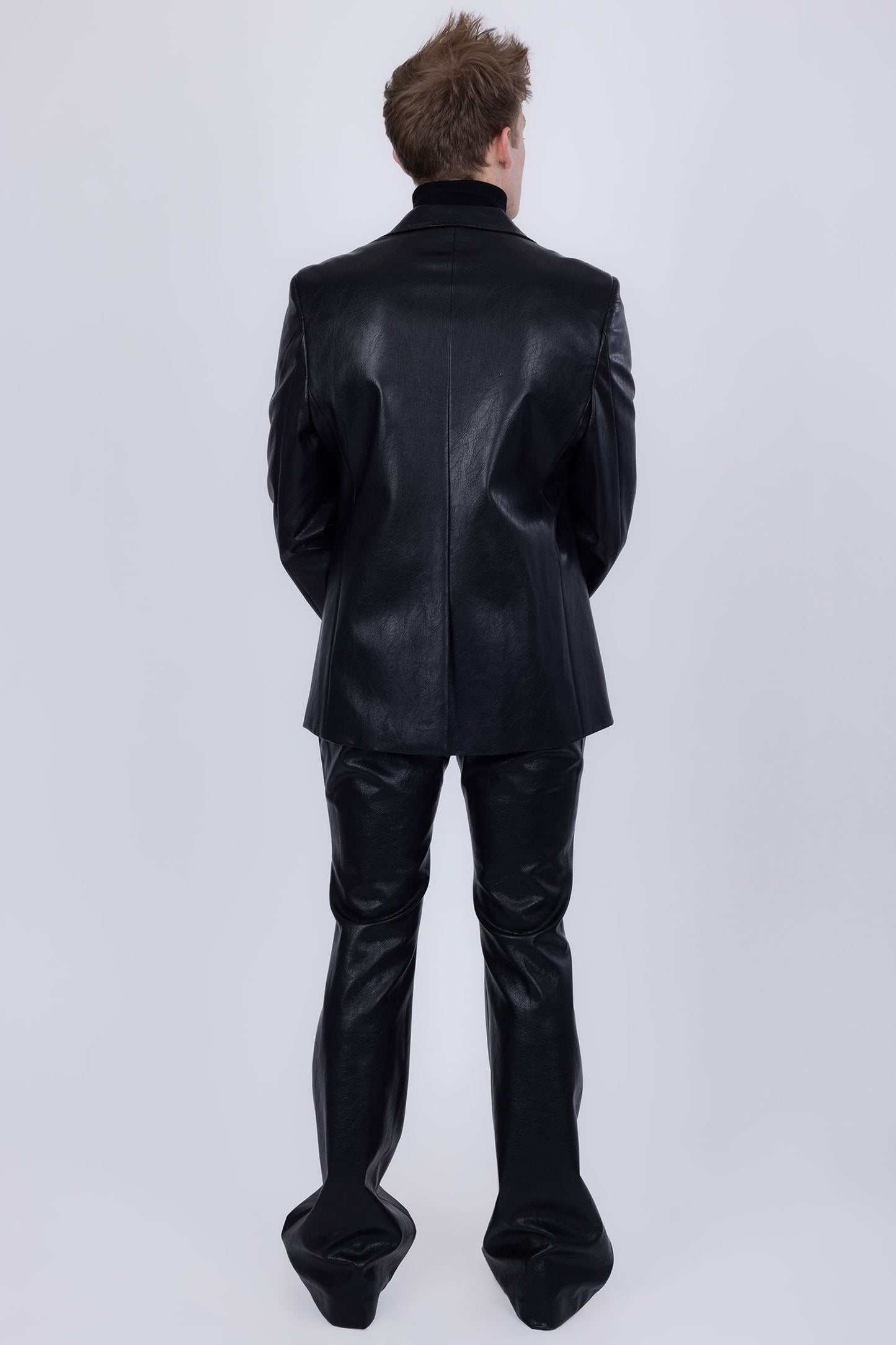 Dalian Faux Leather Suit