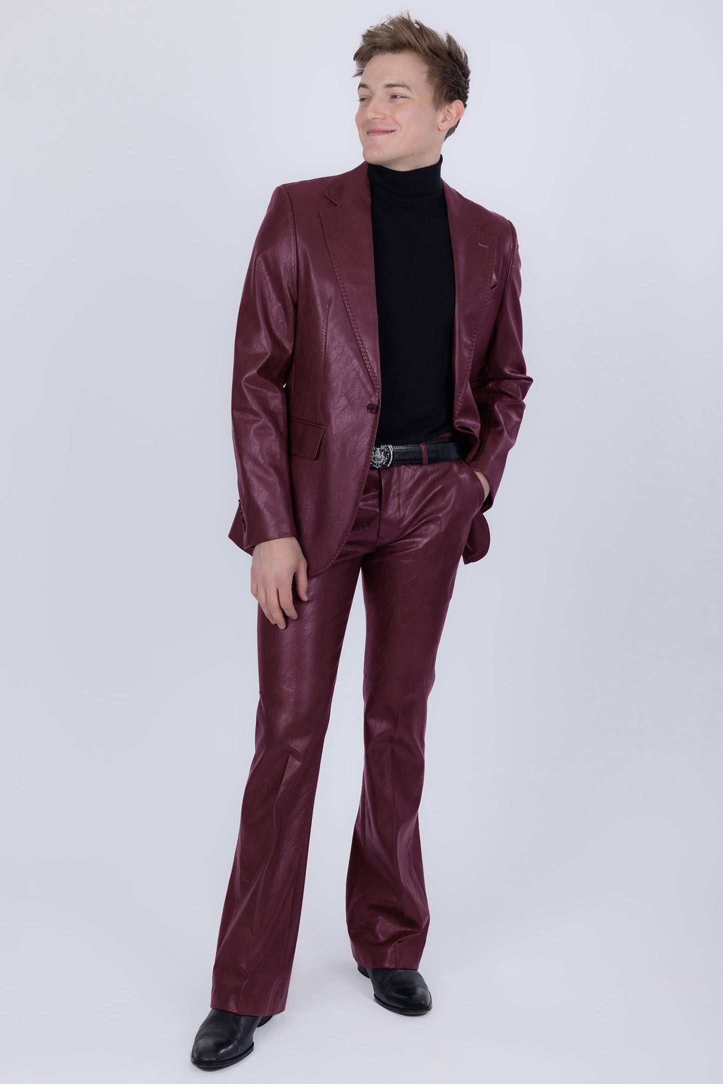 Dalian Faux Leather Suit