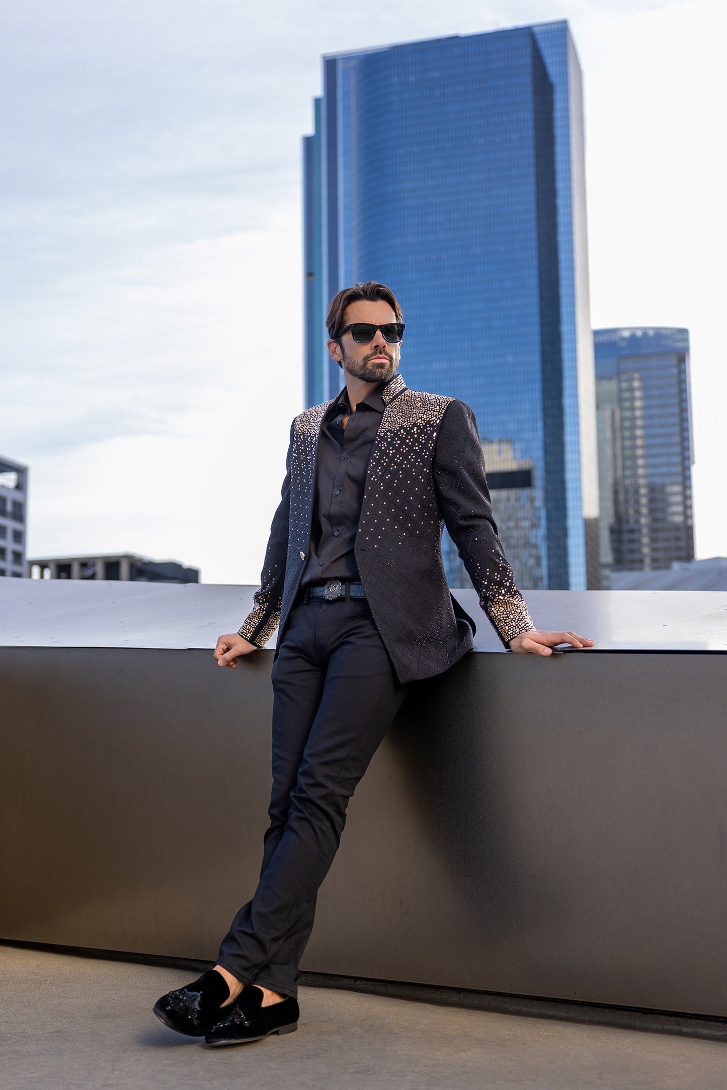 Trivon Rhinestone Blazer