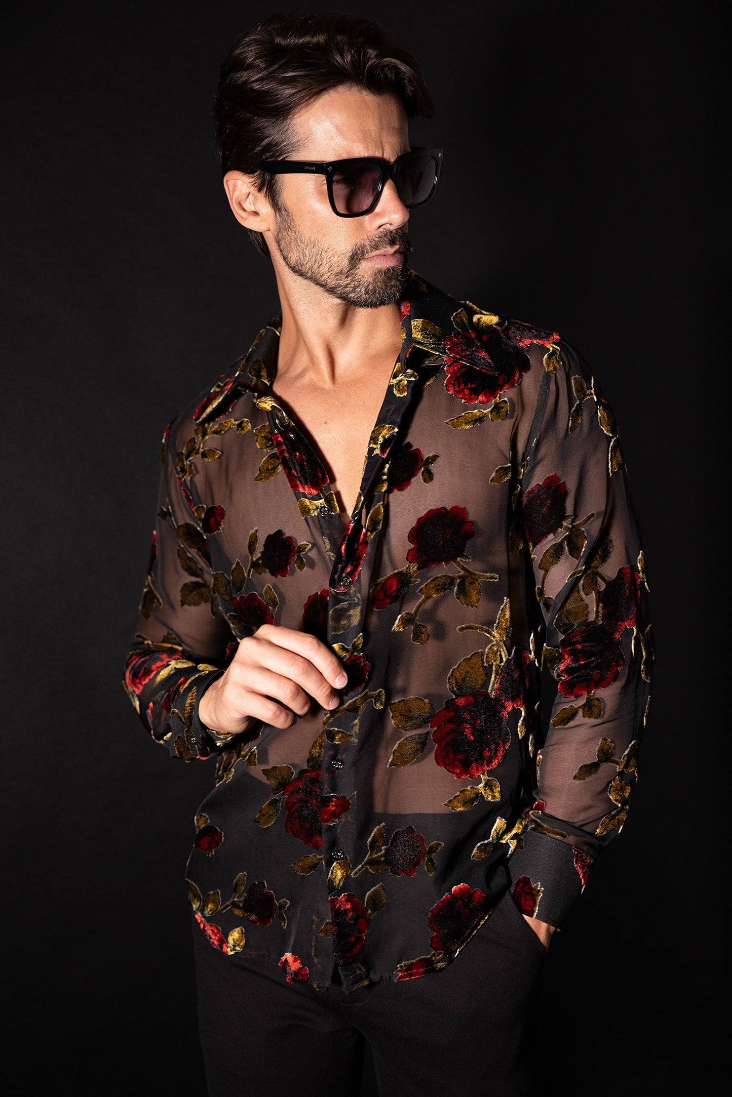 Gran Roses Long Sleeve Shirt