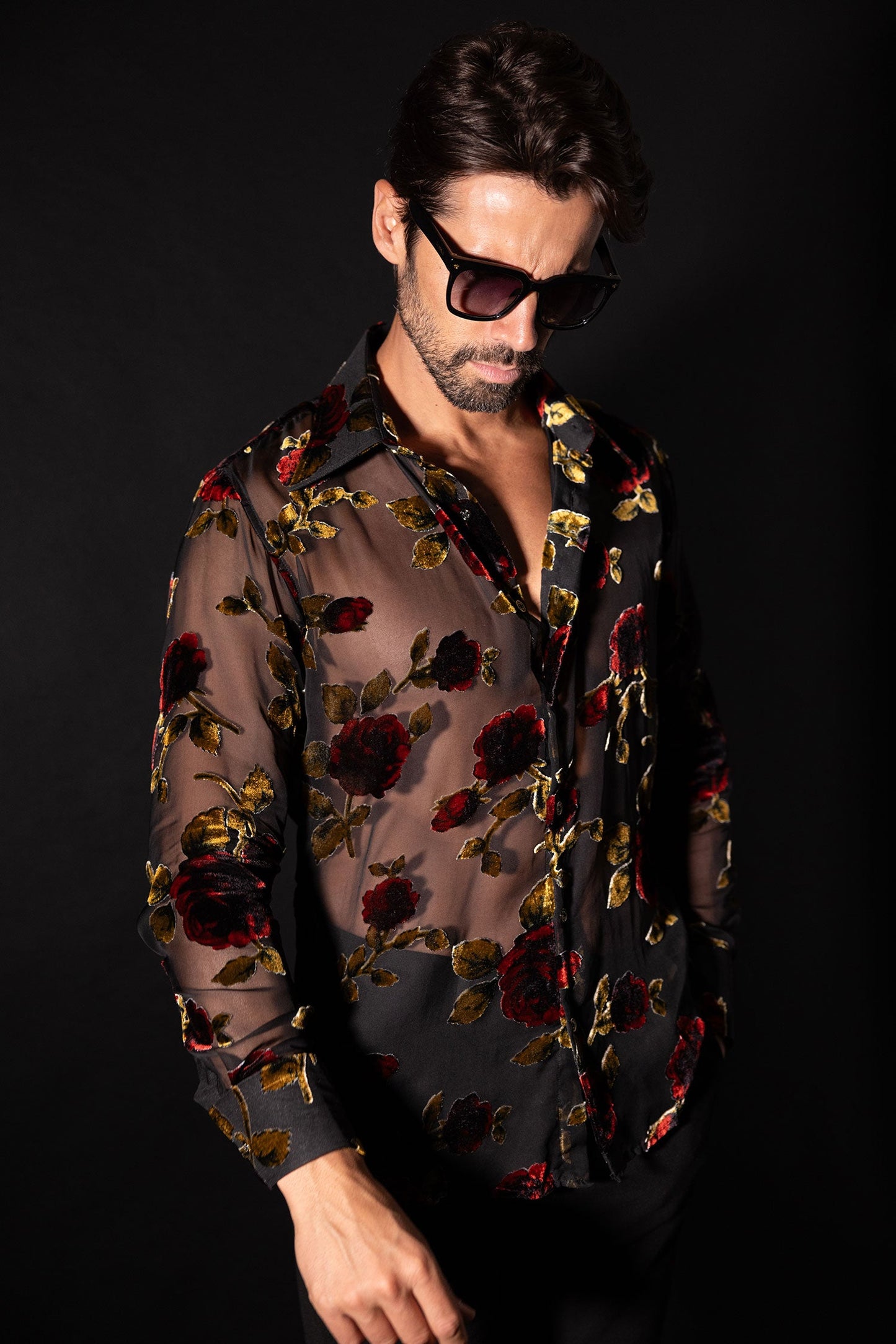 Gran Roses Long Sleeve Shirt