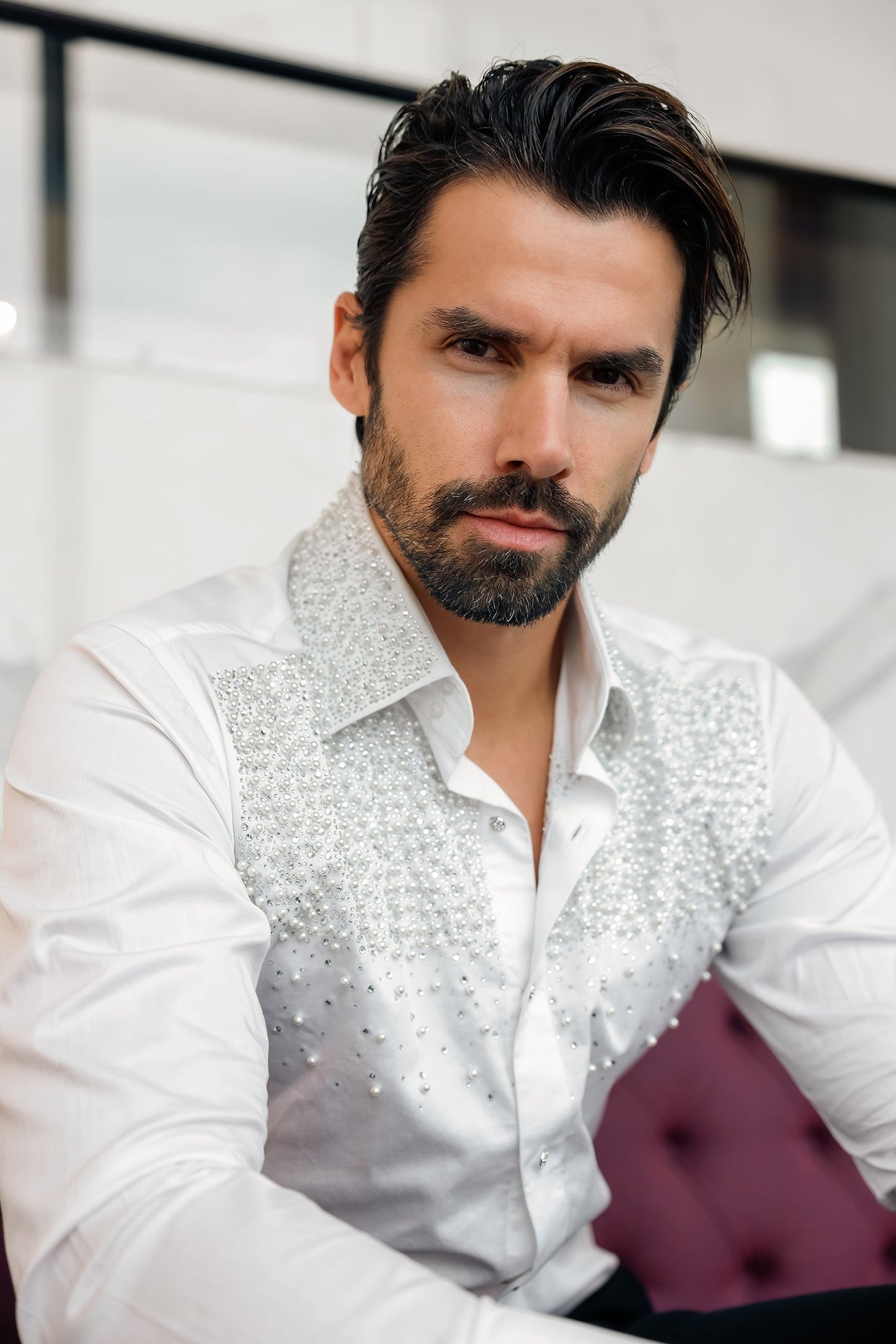 Velona Pearls Long Sleeve Shirt