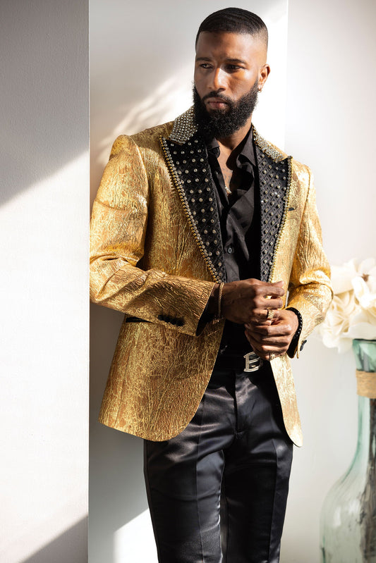 Amusing Origins Rhinestone Blazer