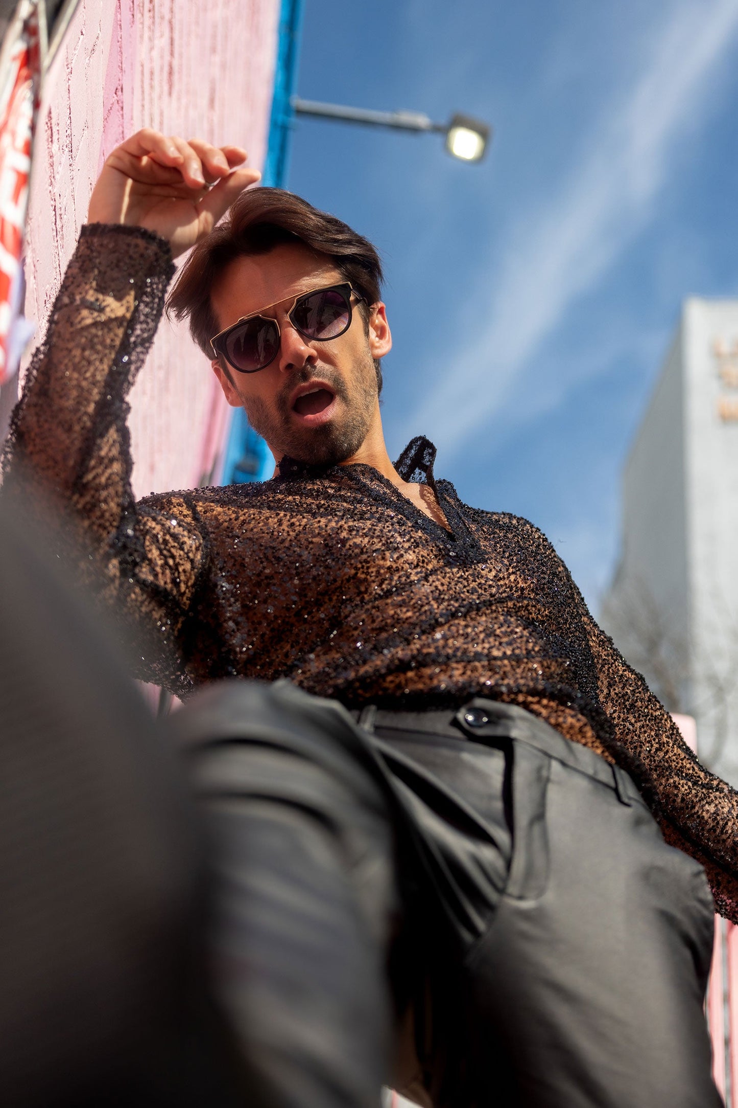 Chella Sequin Long Sleeve Shirt