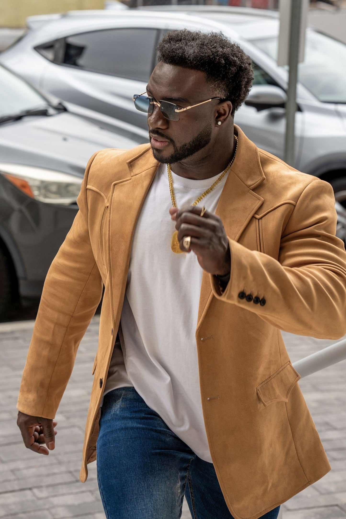 Drowsewrap Suede Blazer