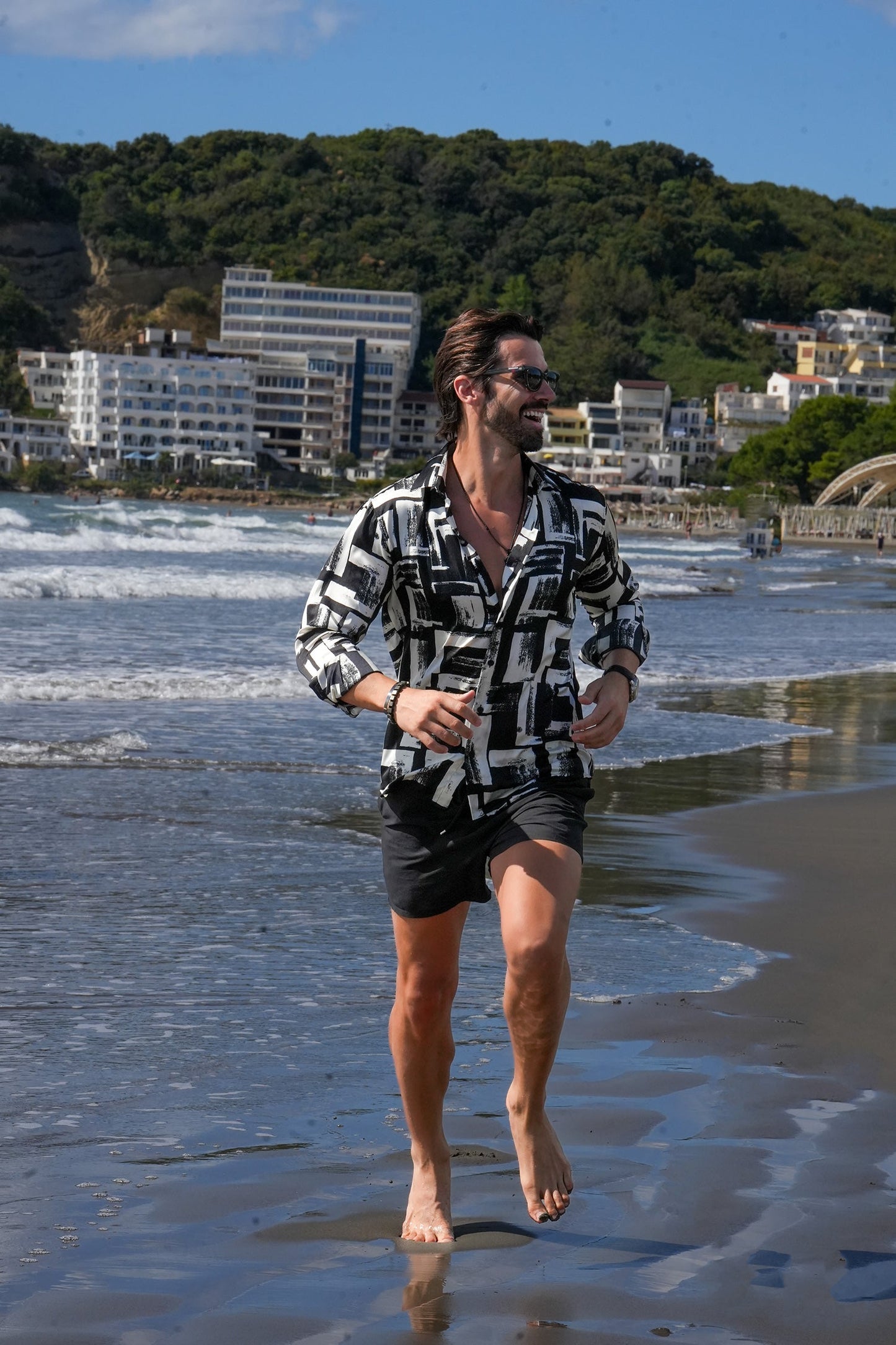 Prague Geometric Long Sleeve Shirt